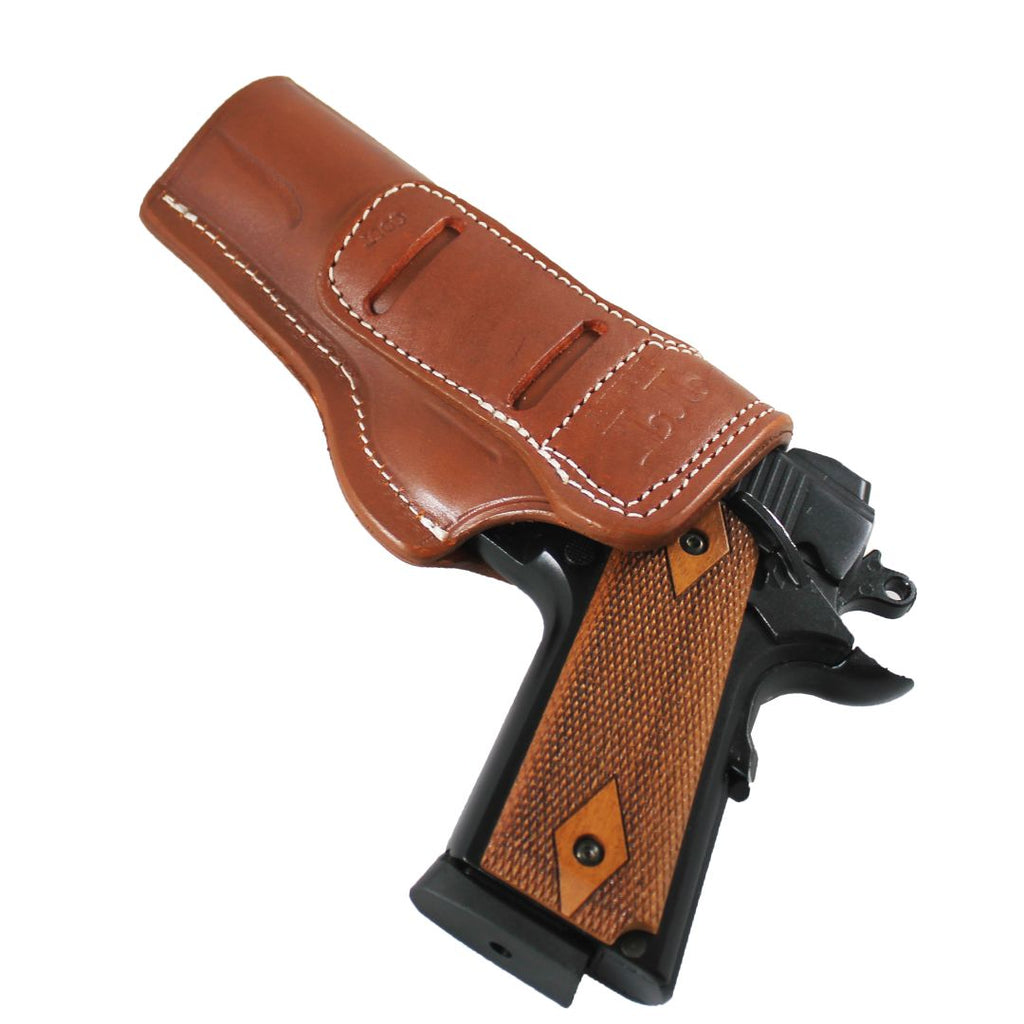 Left Or Right Hand Concealed Carry IWB Real Leather Holster image 12