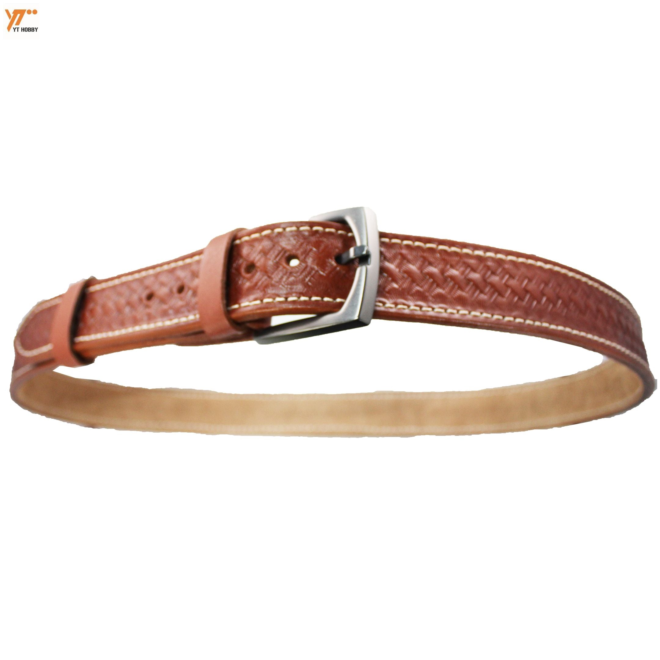 Men's Patterned Leather Belt - Premium Quality Genuine Leather Waist Strap for Dress and Casual Wear - Stylish and Durable Accessory for Men image 3