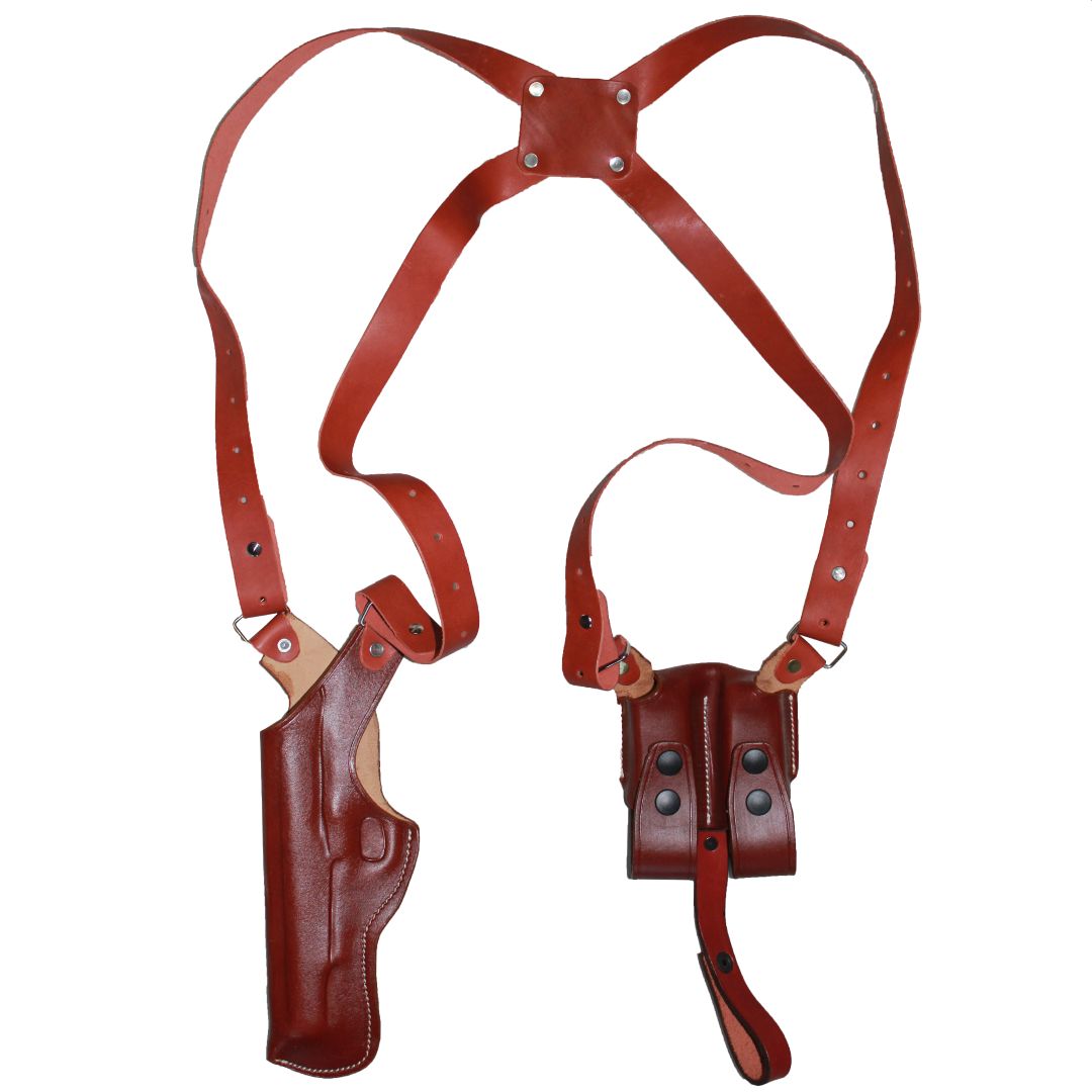Vertical Shoulder Holster With Magazine Holder Concealed Carry Gun Holster image 0