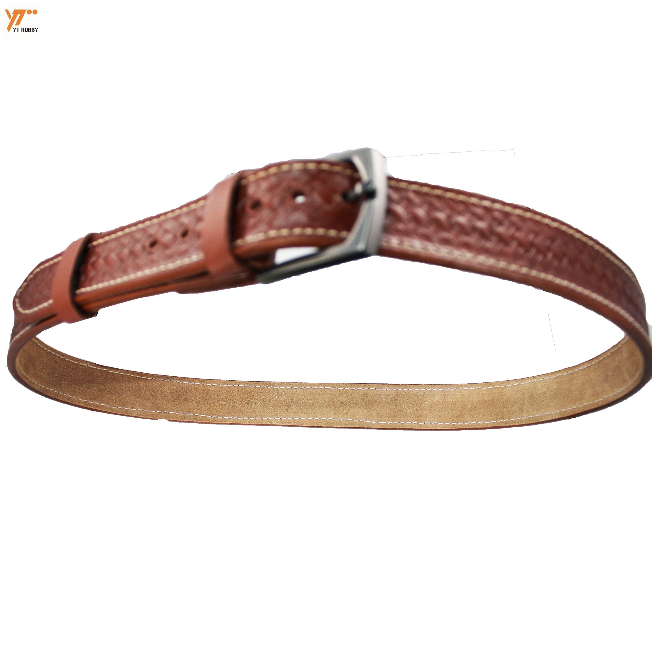 Men's Patterned Leather Belt - Premium Quality Genuine Leather Waist Strap for Dress and Casual Wear - Stylish and Durable Accessory for Men image 2