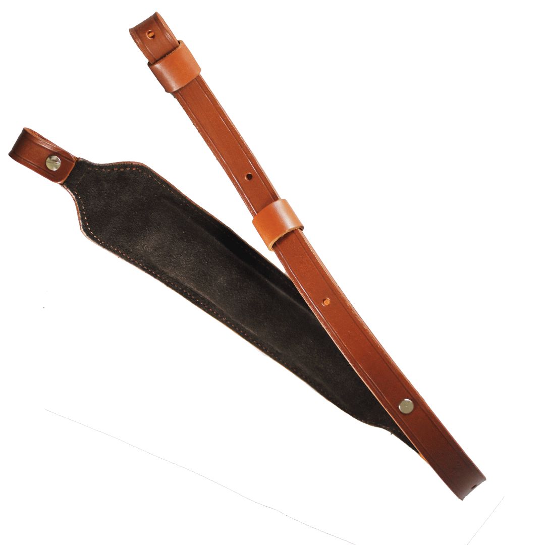 Basket Wave Padded With Screw Adjustable Durable Leather Rifle Sling image 8