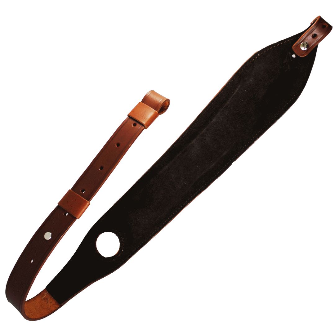 Basket Wave Padded With Screw Real Leather Adjustable Rifle Sling image 3