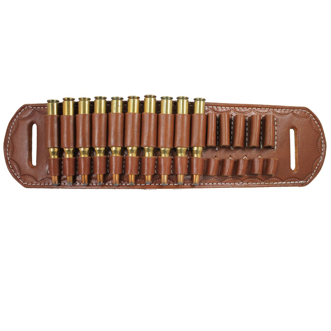Hunting Bandolier 10 / 15 Slots Rifle (7.62, 30.06, .303, .308, 7.7x54, 8x57,  .270 Win, 7mm Mag) Ammunition Holder image 7