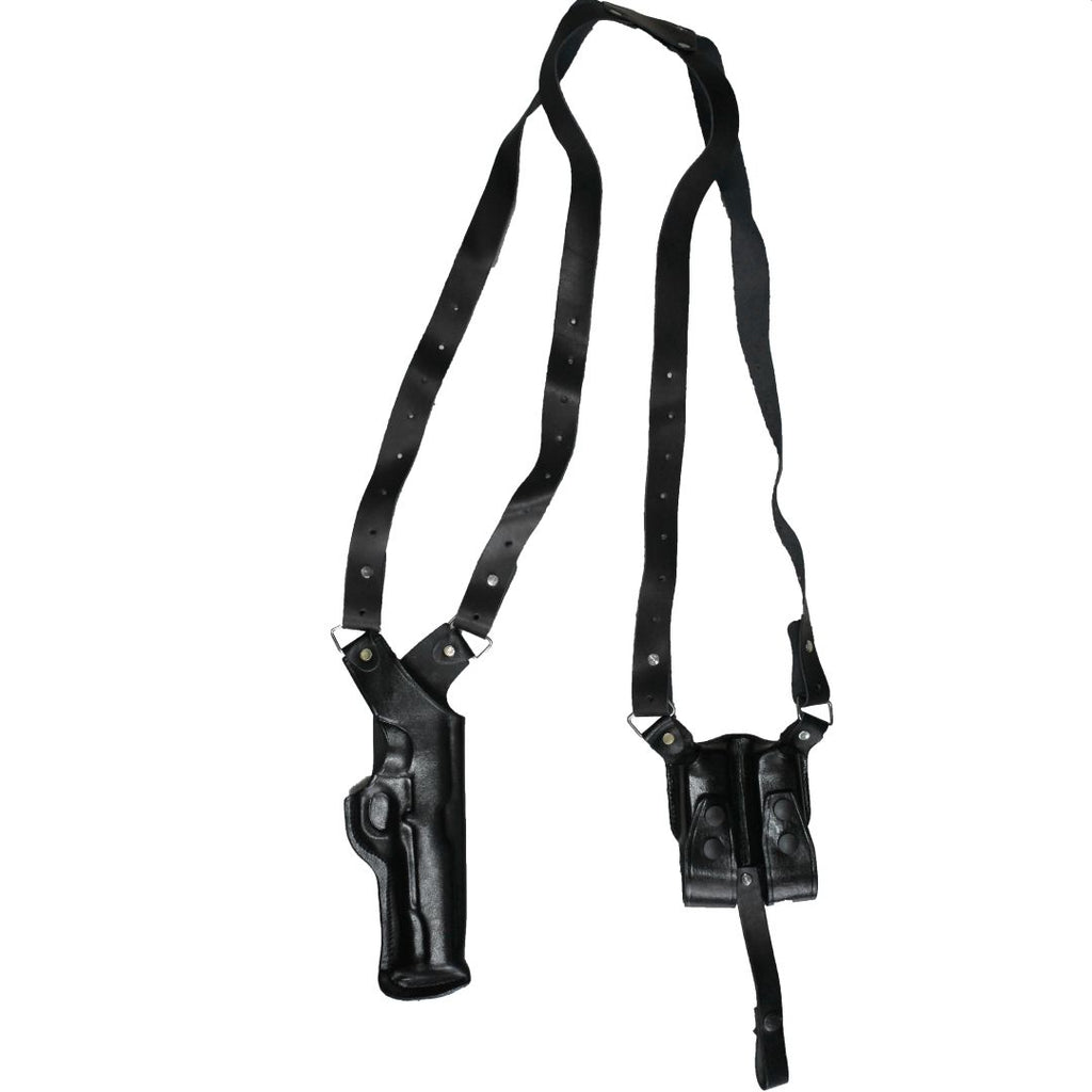 Vertical Shoulder Holster With Magazine Holder Concealed Carry Gun Holster image 4