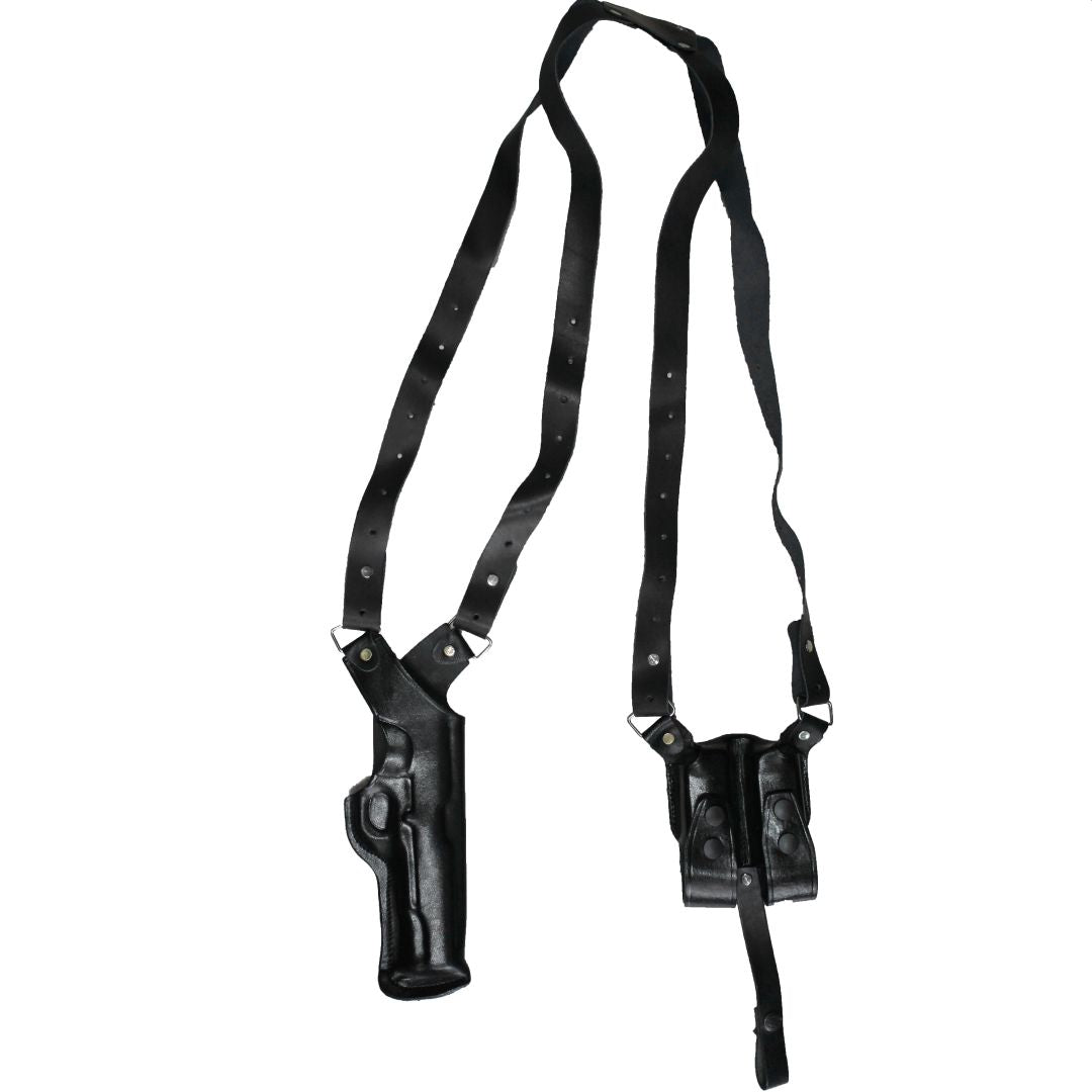 Vertical Shoulder Holster With Magazine Holder Concealed Carry Gun Holster image 4