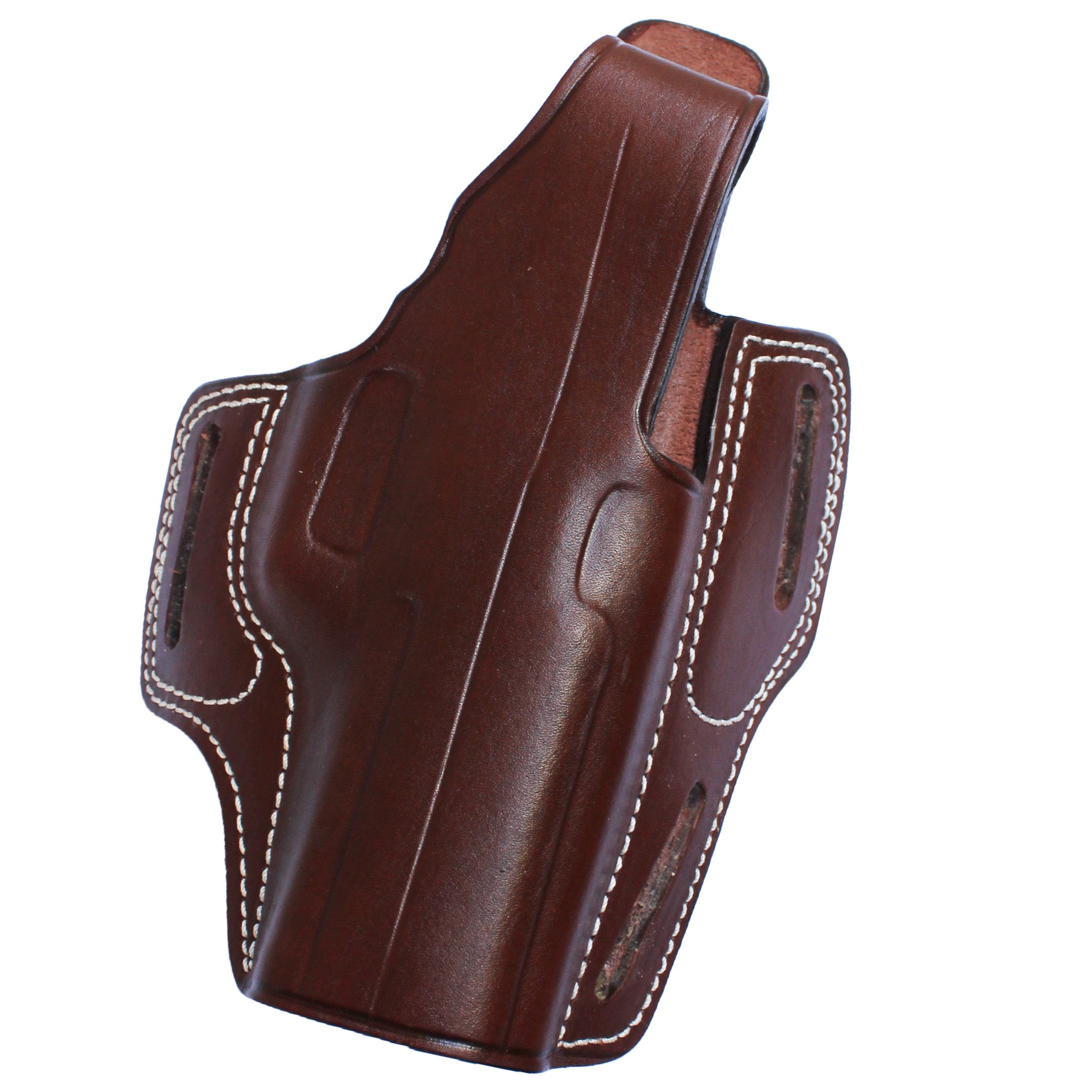 ALL 1911 Models Handmade Leather OWB Carry Three Slot Thumb Break Gun Holster