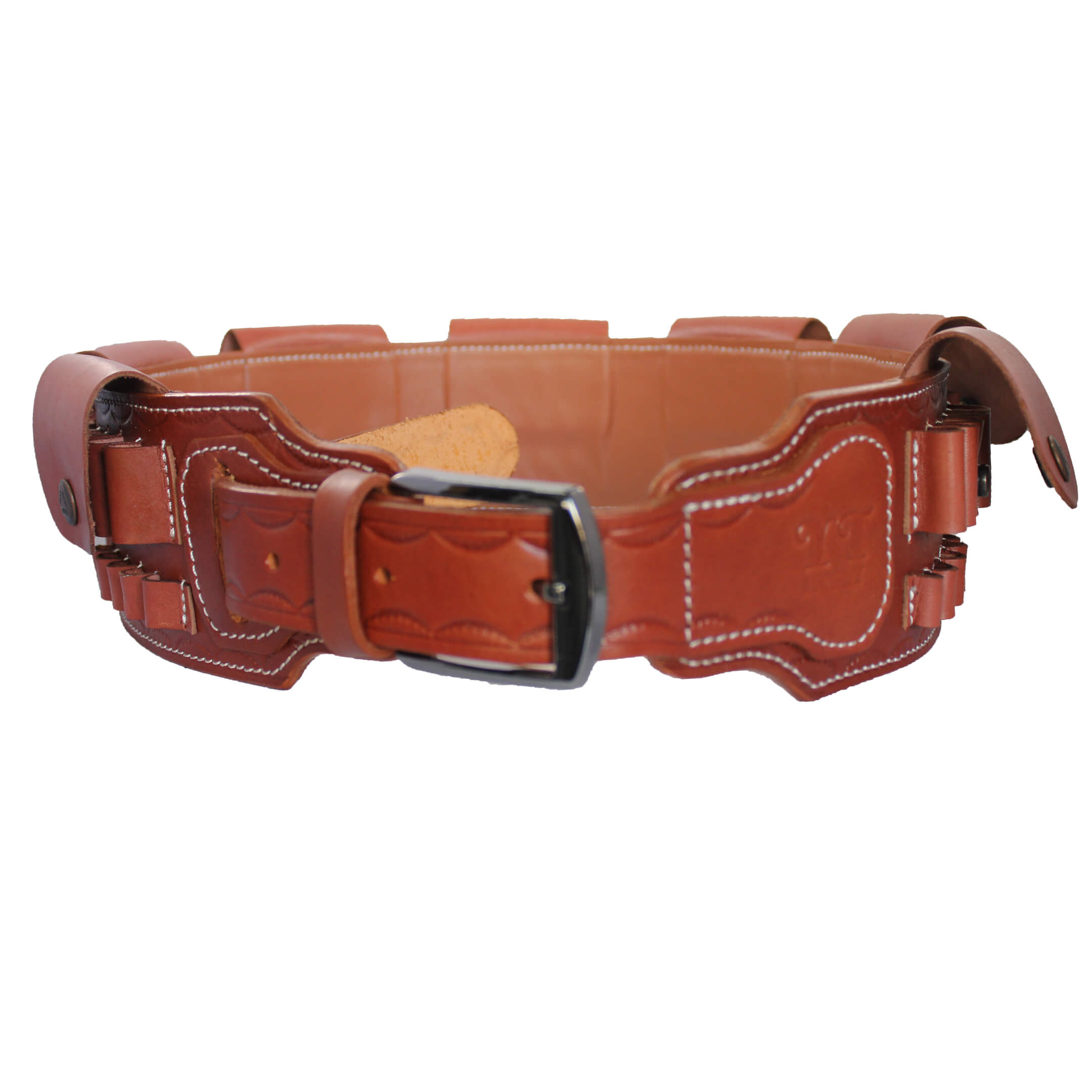 Rifle Ammo Belt (7.62, 30.06, .303, .308, 7.7x54, 8x57,  .270 Win, 7mm Mag) Real Leather 35 Slots image 9