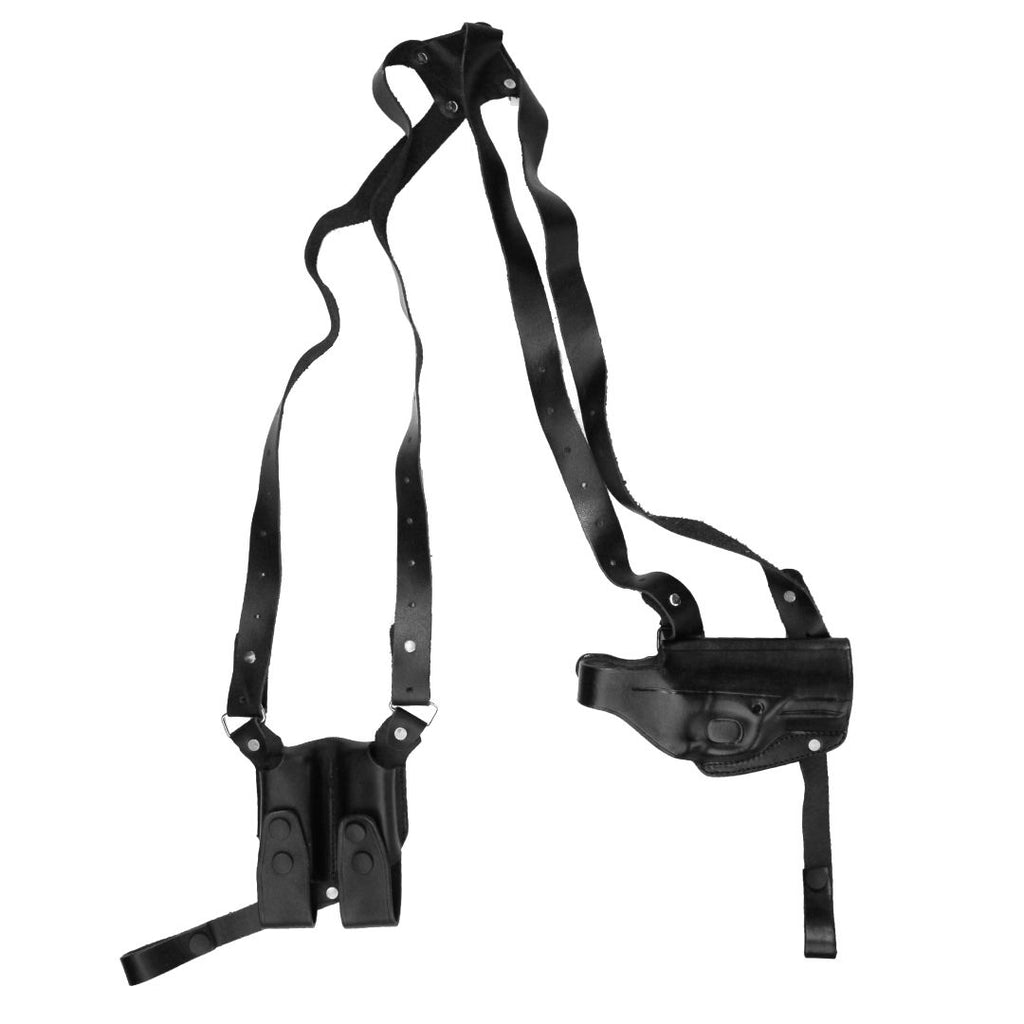 Horizontal Shoulder Holster With Magazine Holder Concealed Carry Gun Holster image 10
