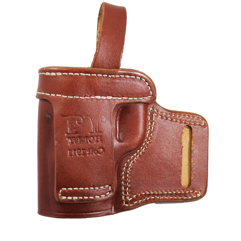 Leather With Retention Strap OWB Carry Gun Holster image 7