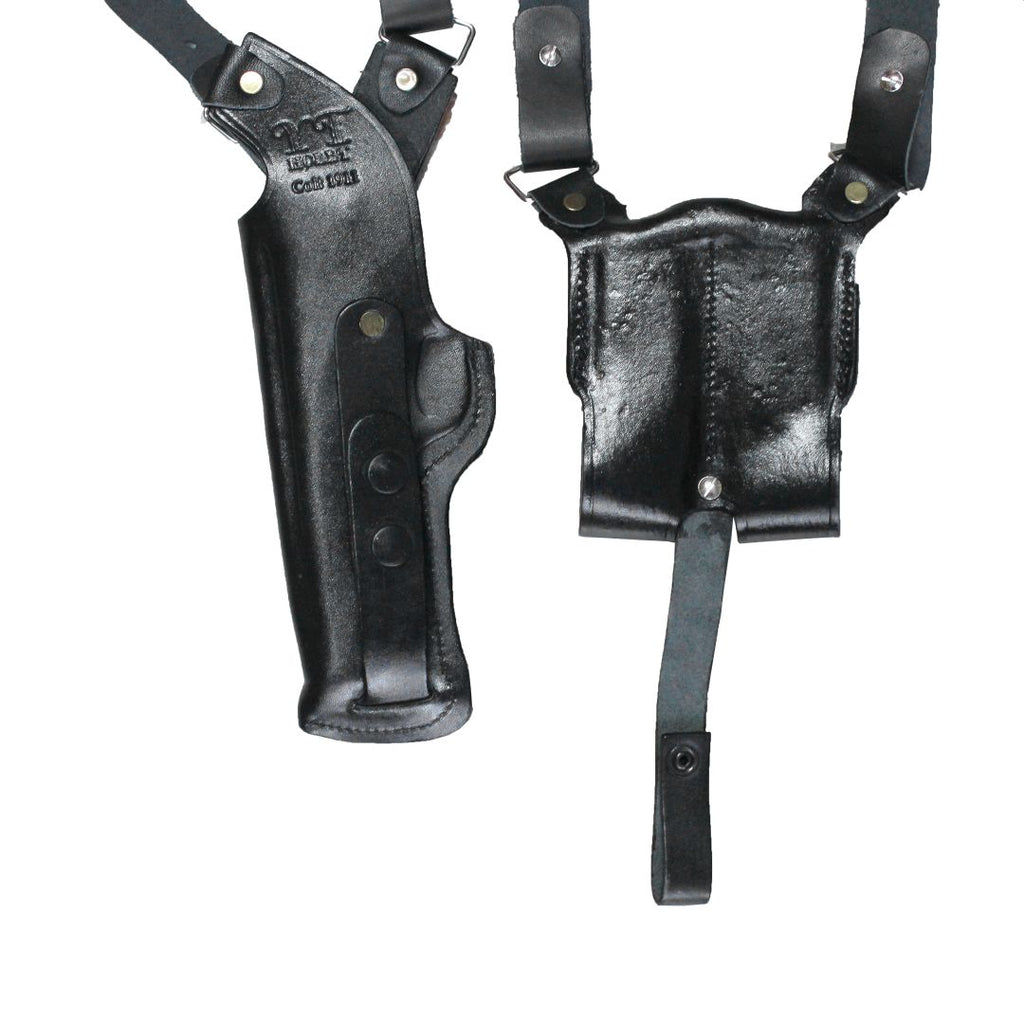 Vertical Shoulder Holster With Magazine Holder Concealed Carry Gun Holster image 8