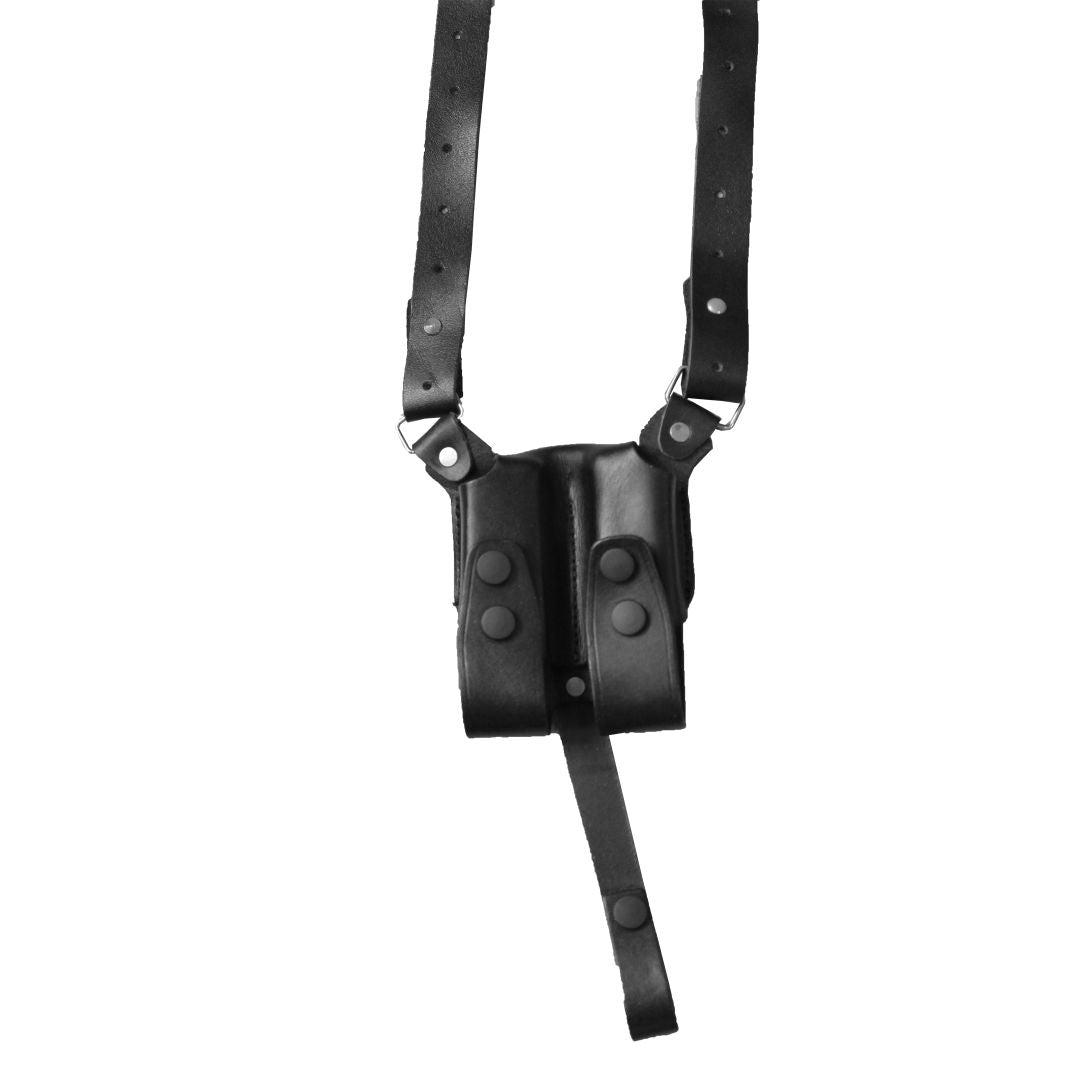 Horizontal Shoulder Holster With Magazine Holder Concealed Carry Gun Holster image 7