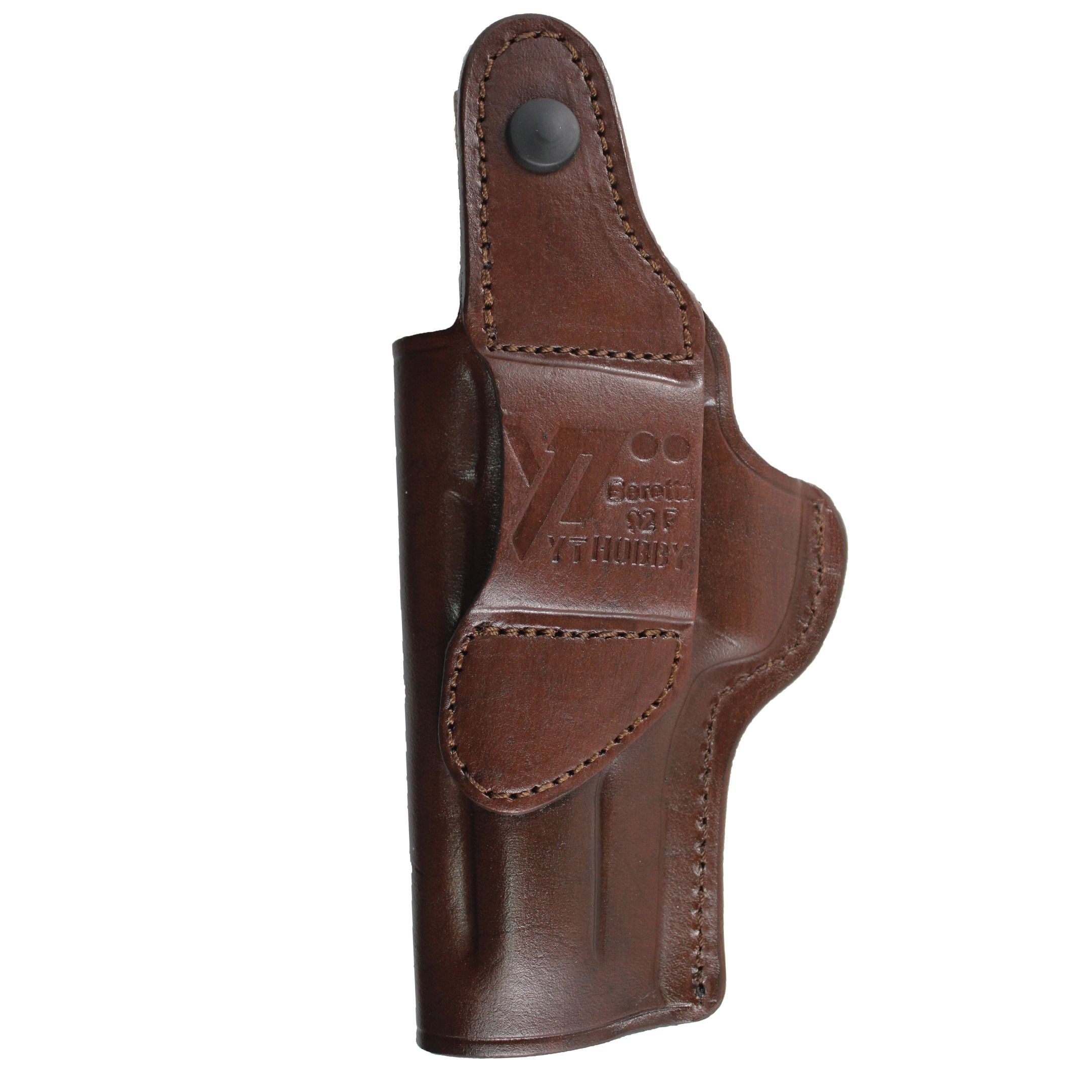 Concealed Carry IWB / OWB Real Leather Belt Gun Holster - Dark Brown image 3