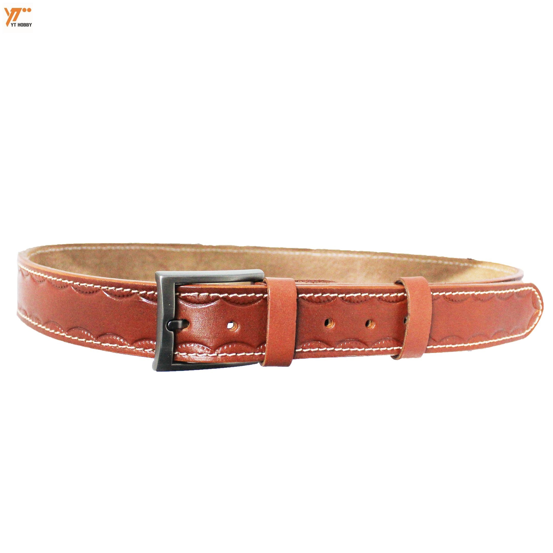 Men's Leather Belt - Premium Quality Genuine Leather Waist Strap for Dress and Casual Wear - Stylish and Durable Accessory for Men image 2
