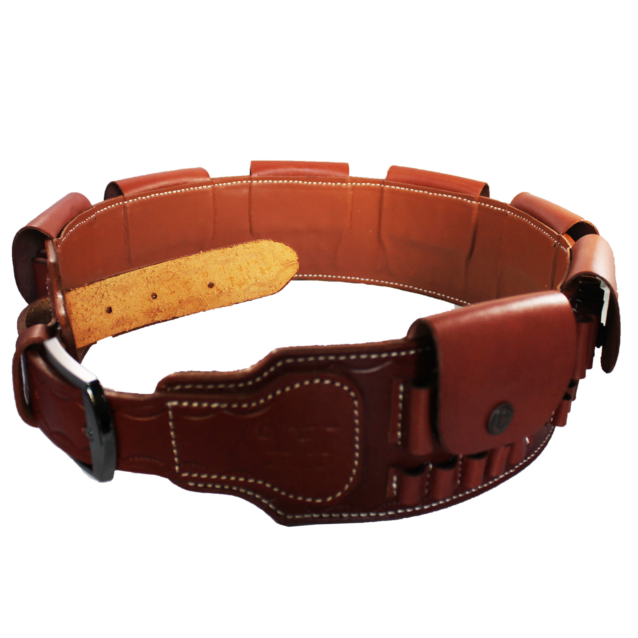 Rifle Ammo Belt (7.62, 30.06, .303, .308, 7.7x54, 8x57,  .270 Win, 7mm Mag) Real Leather 35 Slots image 5