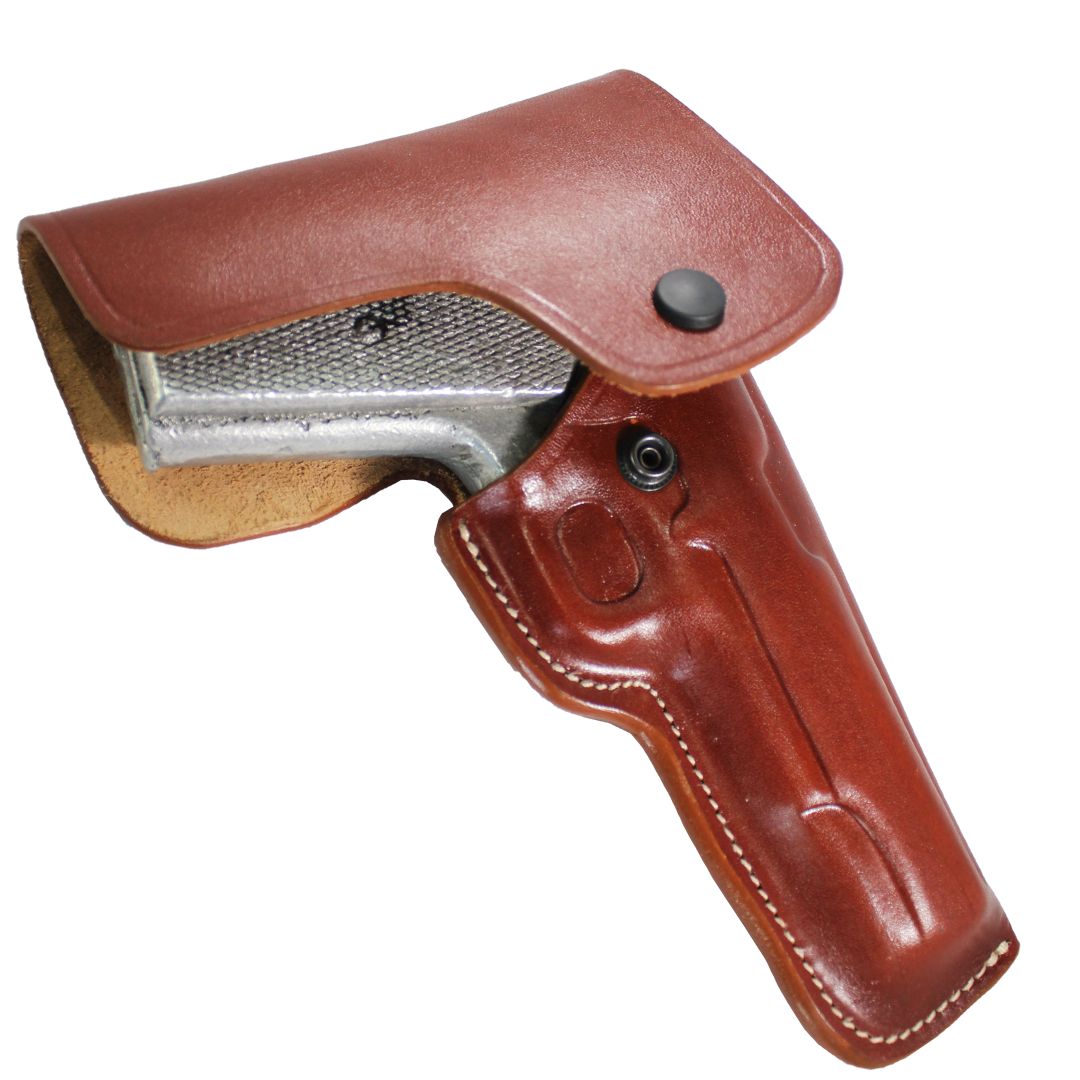 Real Leather OWB Fully Closed Barrel Gun Holster image 0