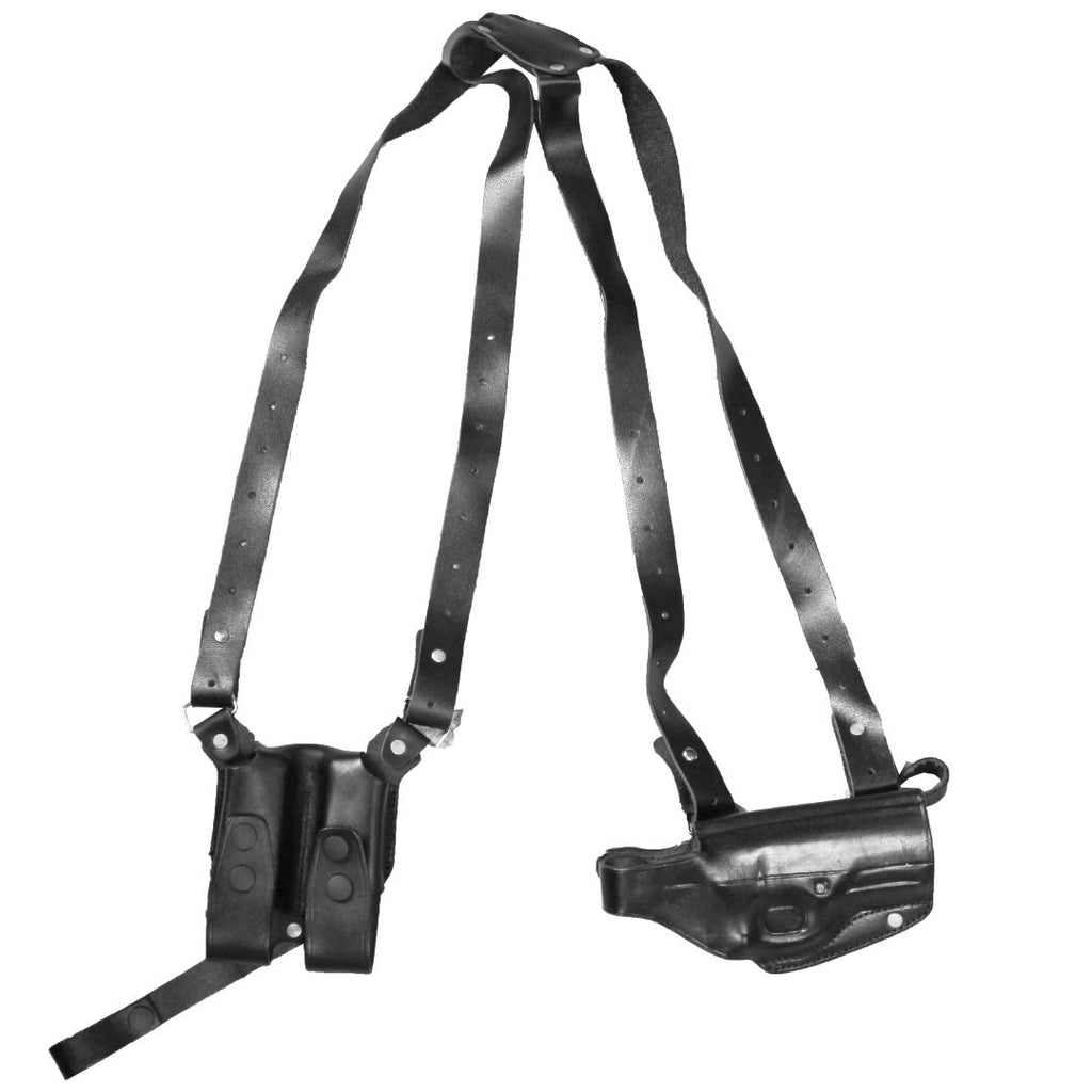 Horizontal Shoulder Holster With Magazine Holder Concealed Carry Gun Holster image 8