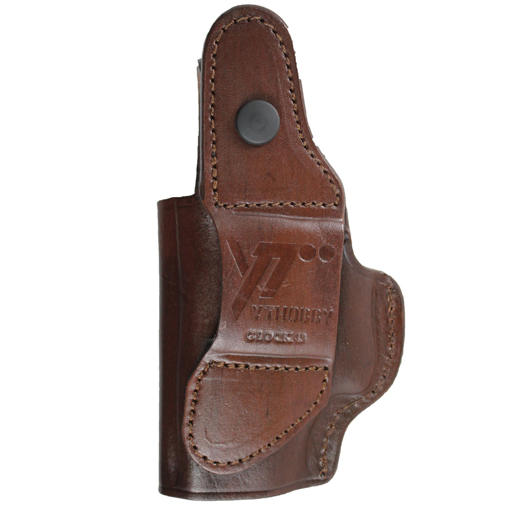 Concealed Carry IWB / OWB Real Leather Belt Gun Holster - Dark Brown image 8