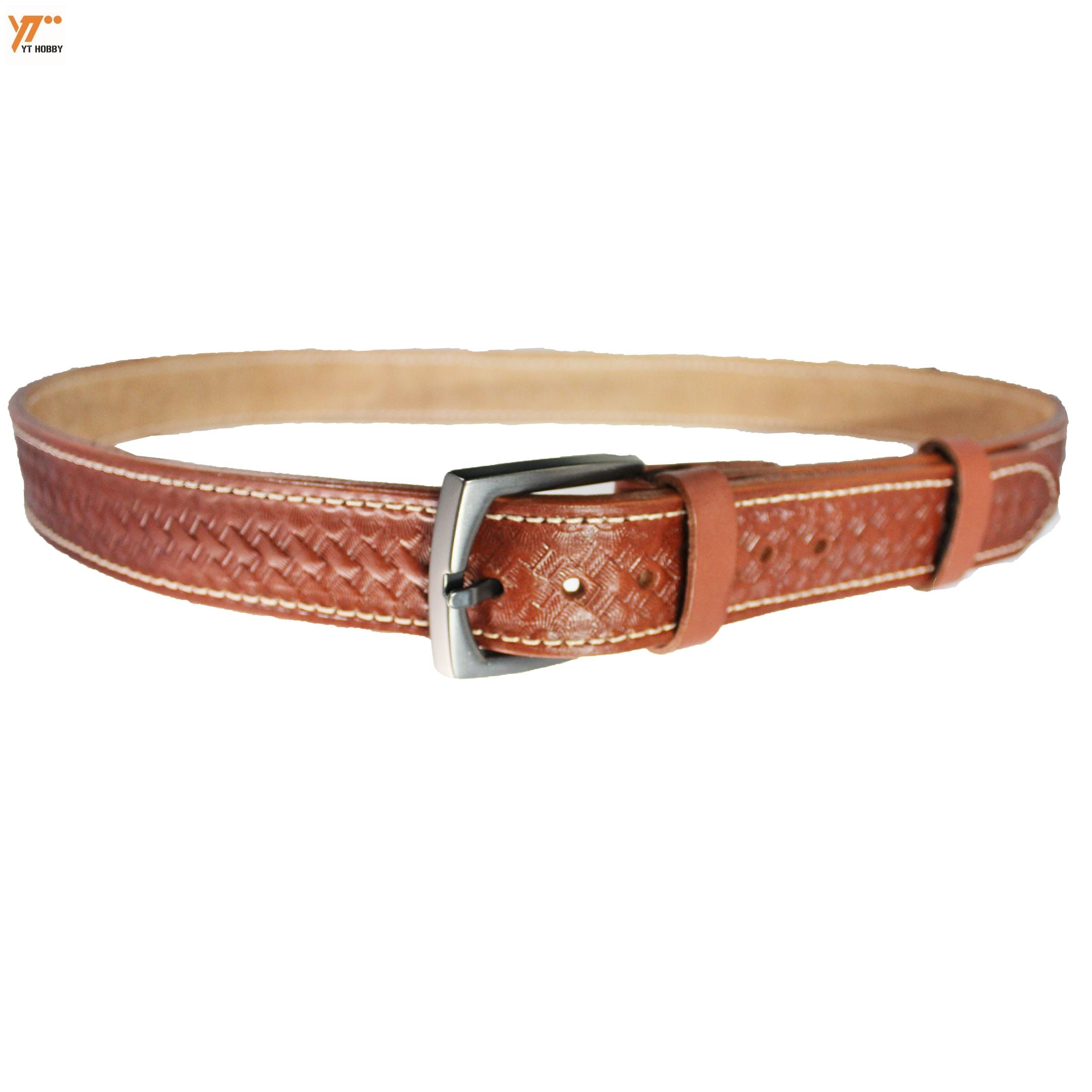 Men's Patterned Leather Belt - Premium Quality Genuine Leather Waist Strap for Dress and Casual Wear - Stylish and Durable Accessory for Men image 4