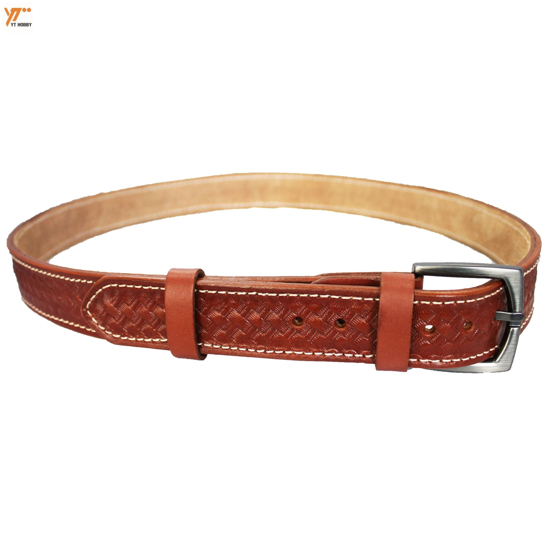 Men's Patterned Leather Belt - Premium Quality Genuine Leather Waist Strap for Dress and Casual Wear - Stylish and Durable Accessory for Men image 9