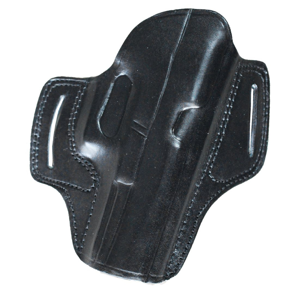 Pancake Style Leather OWB Carry Two Slot Fast Draw Gun Holster image 9