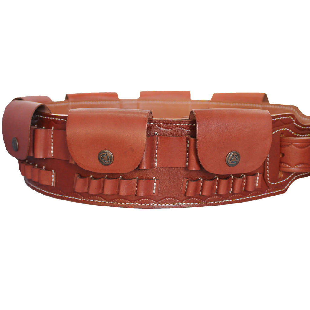 Rifle Ammo Belt (7.62, 30.06, .303, .308, 7.7x54, 8x57,  .270 Win, 7mm Mag) Real Leather 35 Slots image 2