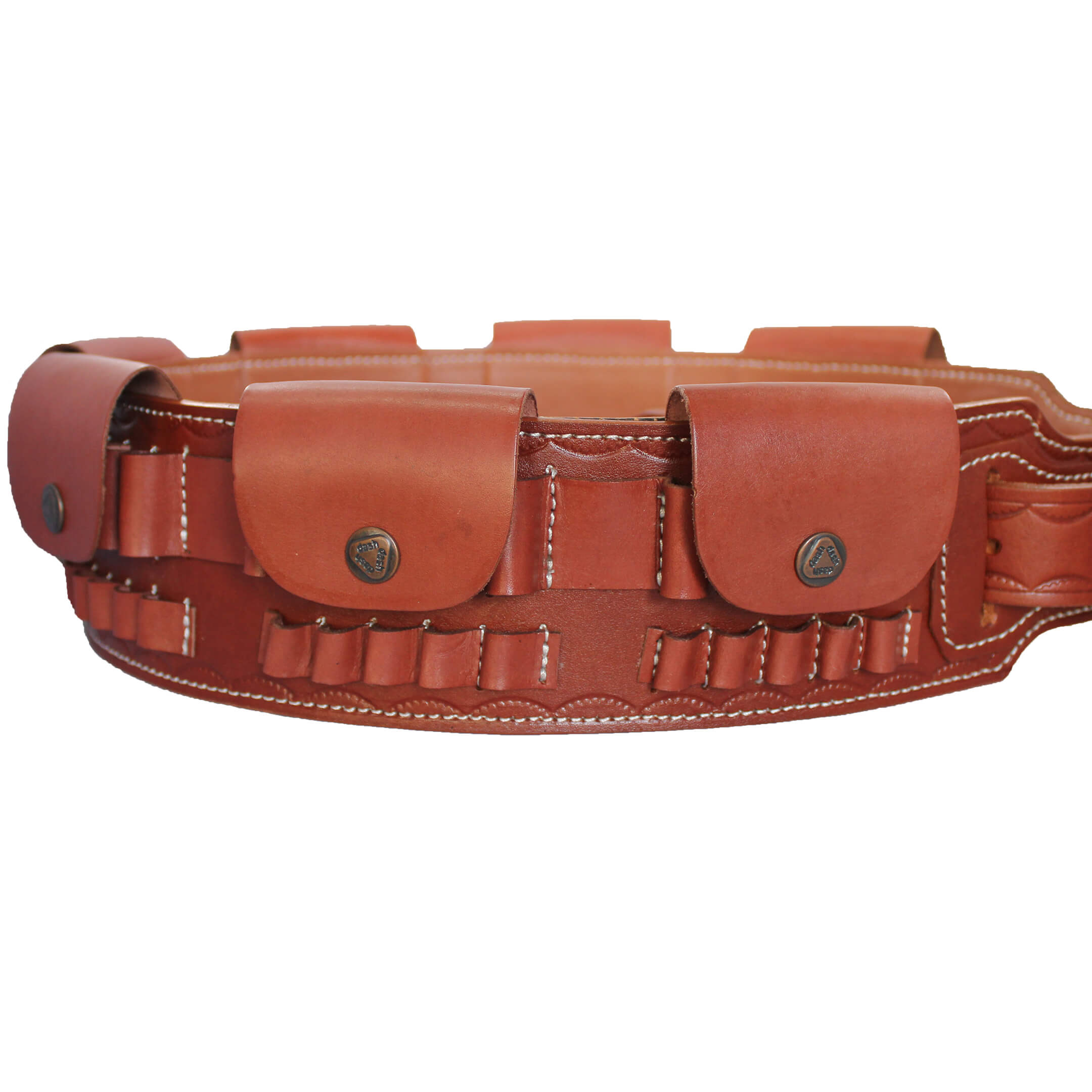 Rifle Ammo Belt (7.62, 30.06, .303, .308, 7.7x54, 8x57,  .270 Win, 7mm Mag) Real Leather 35 Slots image 2