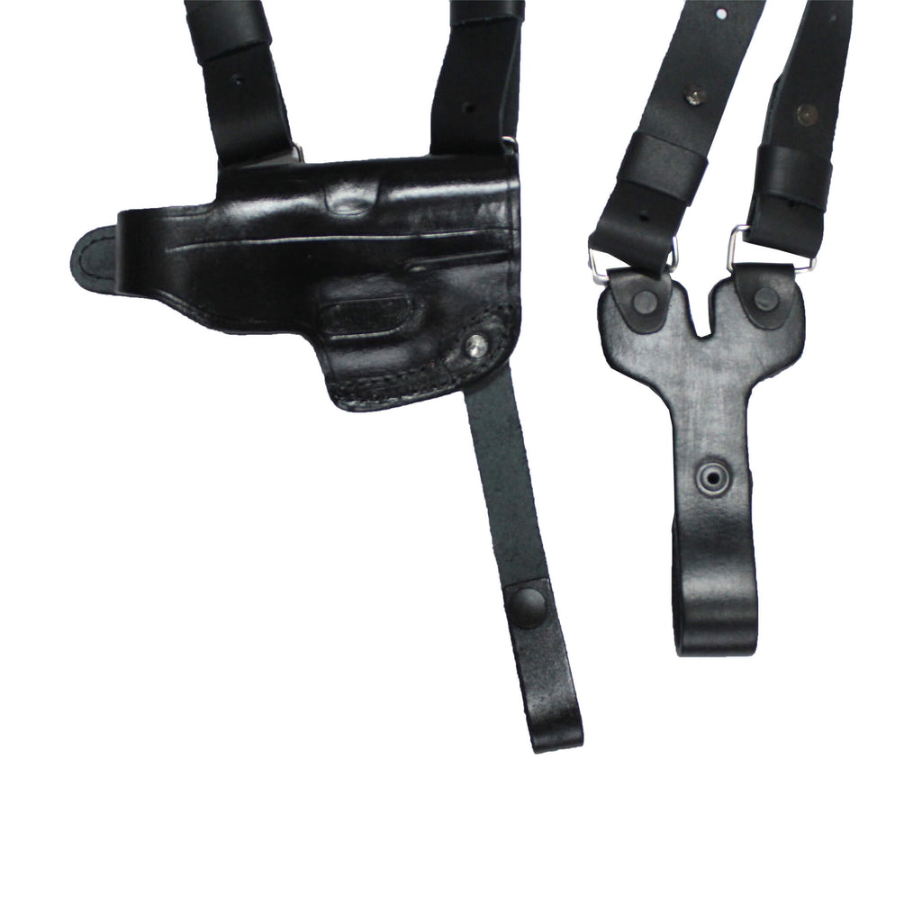 Horizantal Shoulder Holster Concealed Carry Gun Holster W/O Cartridge Holder image 18