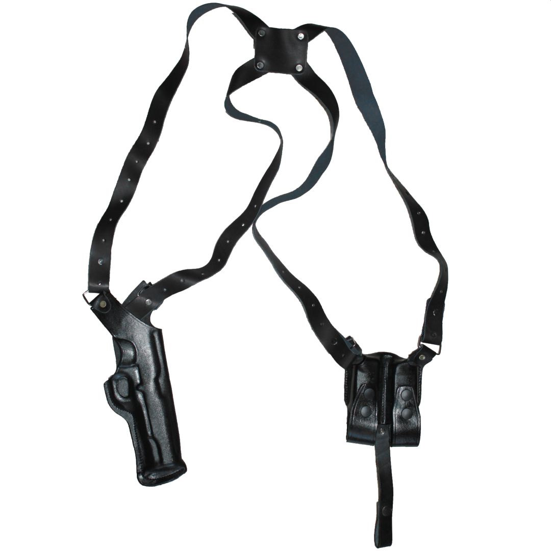 Vertical Shoulder Holster With Magazine Holder Concealed Carry Gun Holster image 7