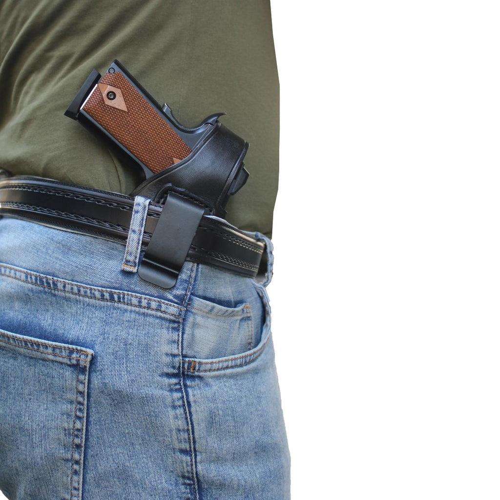 Concealed Carry IWB / OWB Real Leather Belt Gun Holster image 4