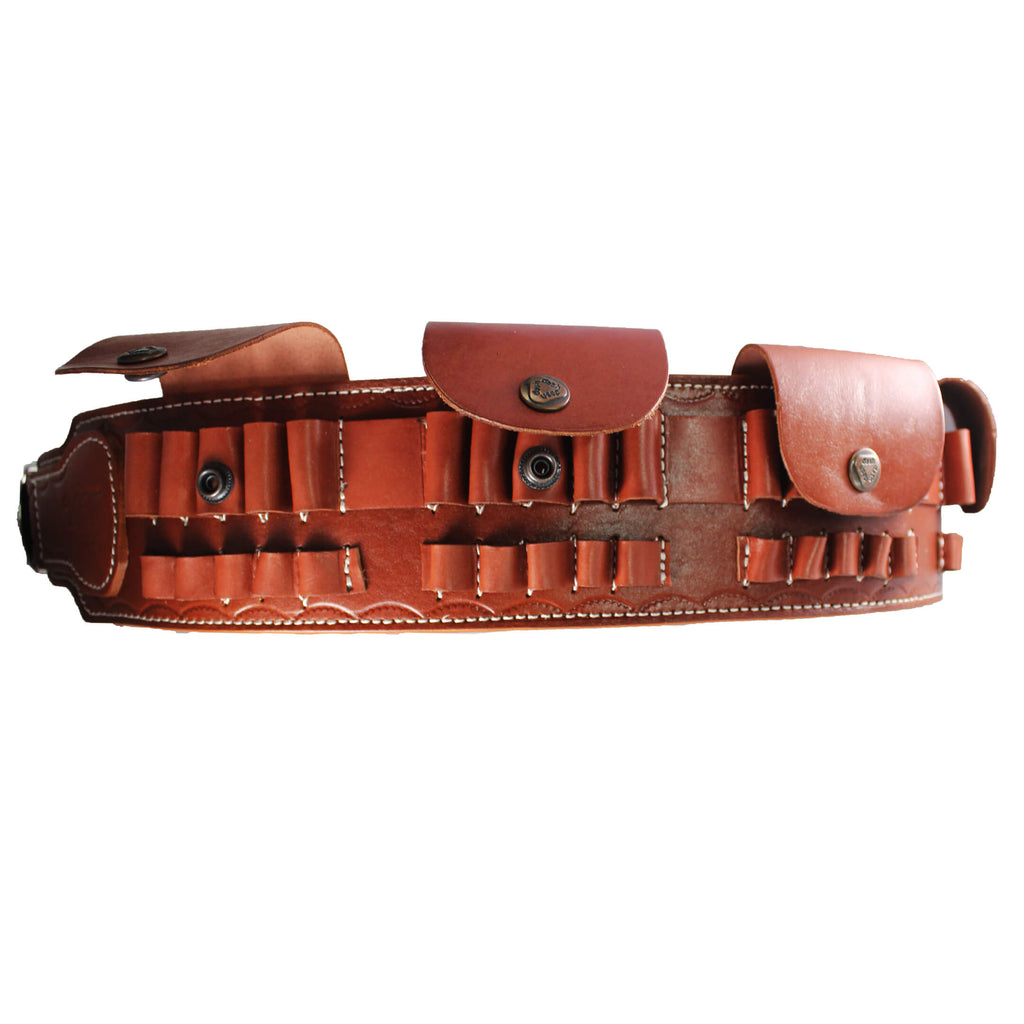 Rifle Ammo Belt (7.62, 30.06, .303, .308, 7.7x54, 8x57,  .270 Win, 7mm Mag) Real Leather 35 Slots image 3