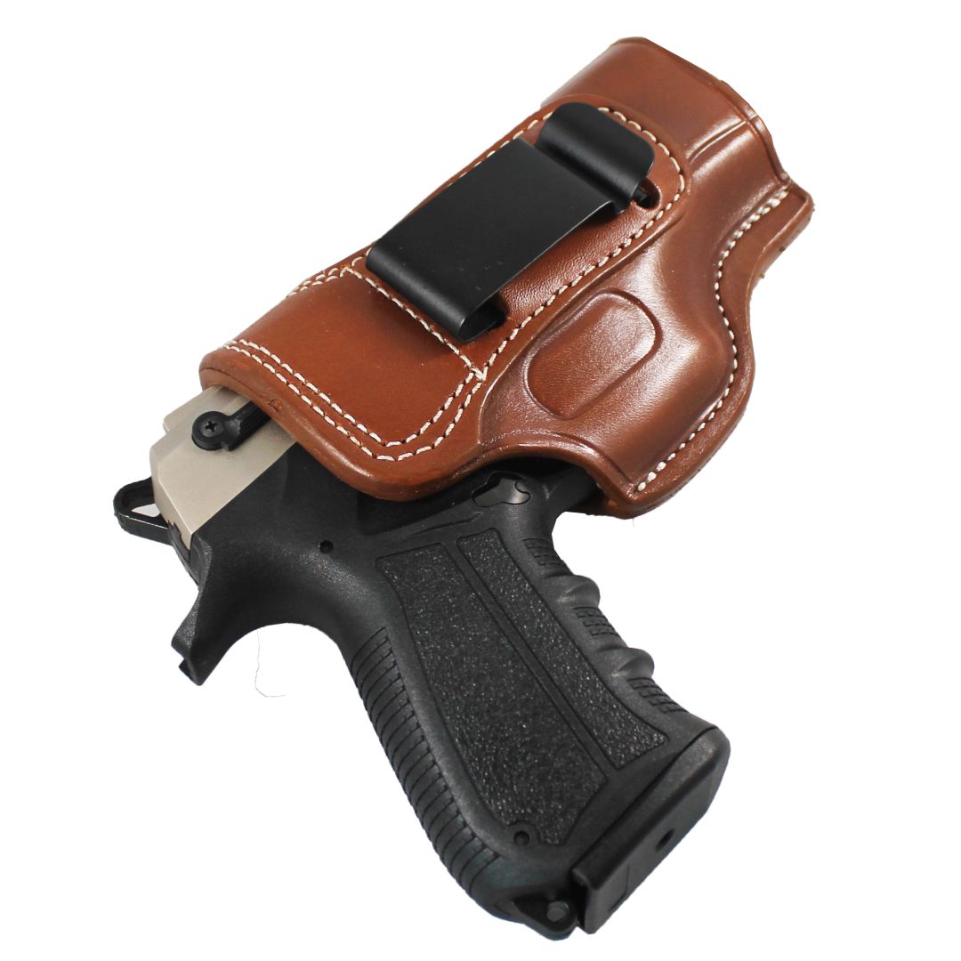Left Or Right Hand Concealed Carry IWB Real Leather Holster image 14