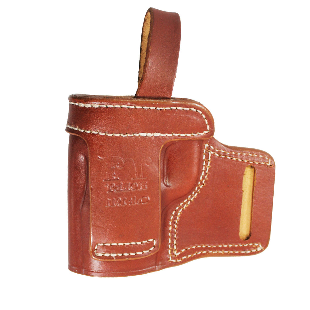 Leather With Retention Strap OWB Carry Gun Holster image 3