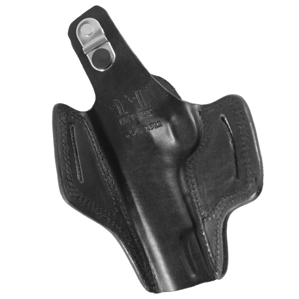 Handmade Leather OWB Carry Two Slot Thumb Break Gun Holster image 12