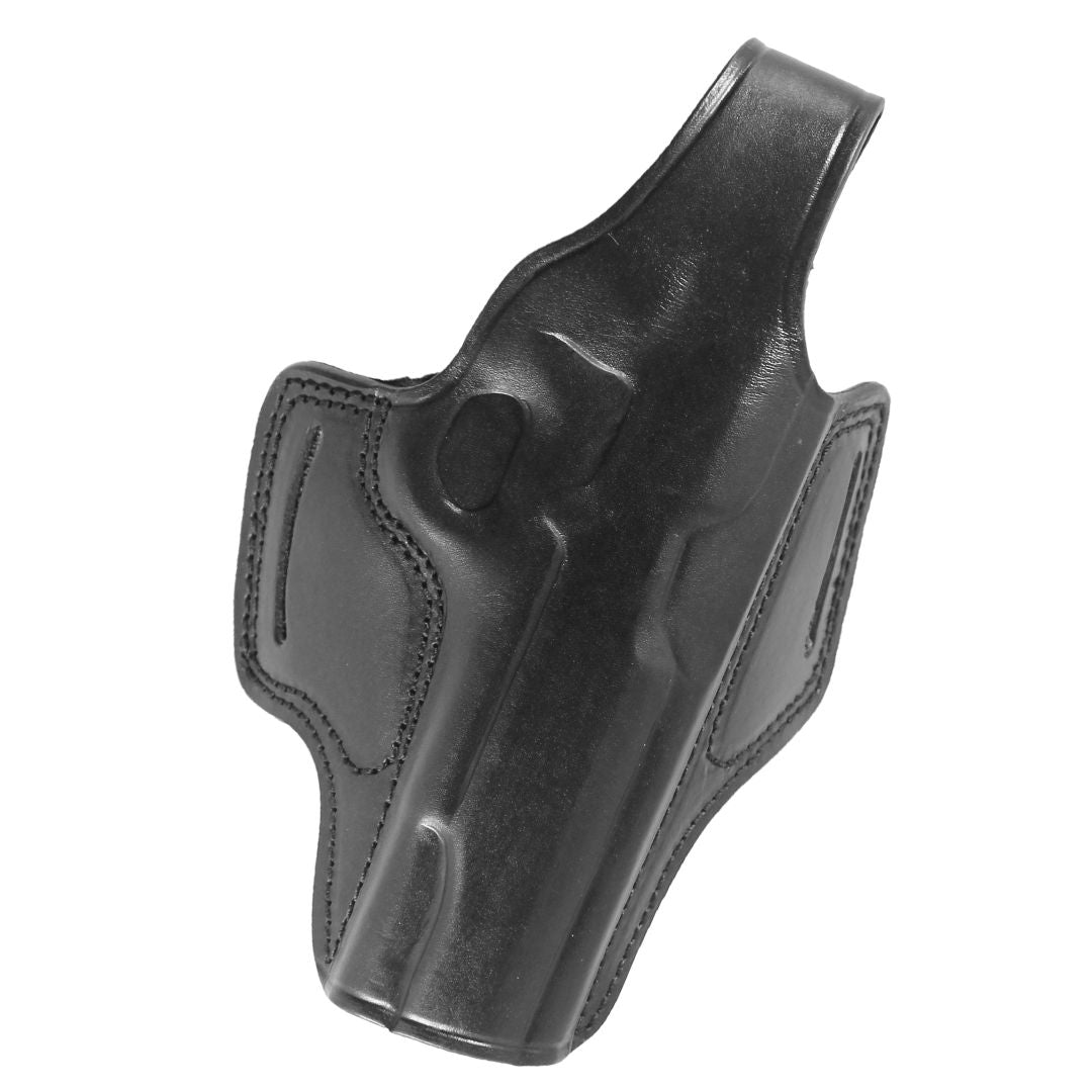 Handmade Leather OWB Carry Two Slot Thumb Break Gun Holster image 13