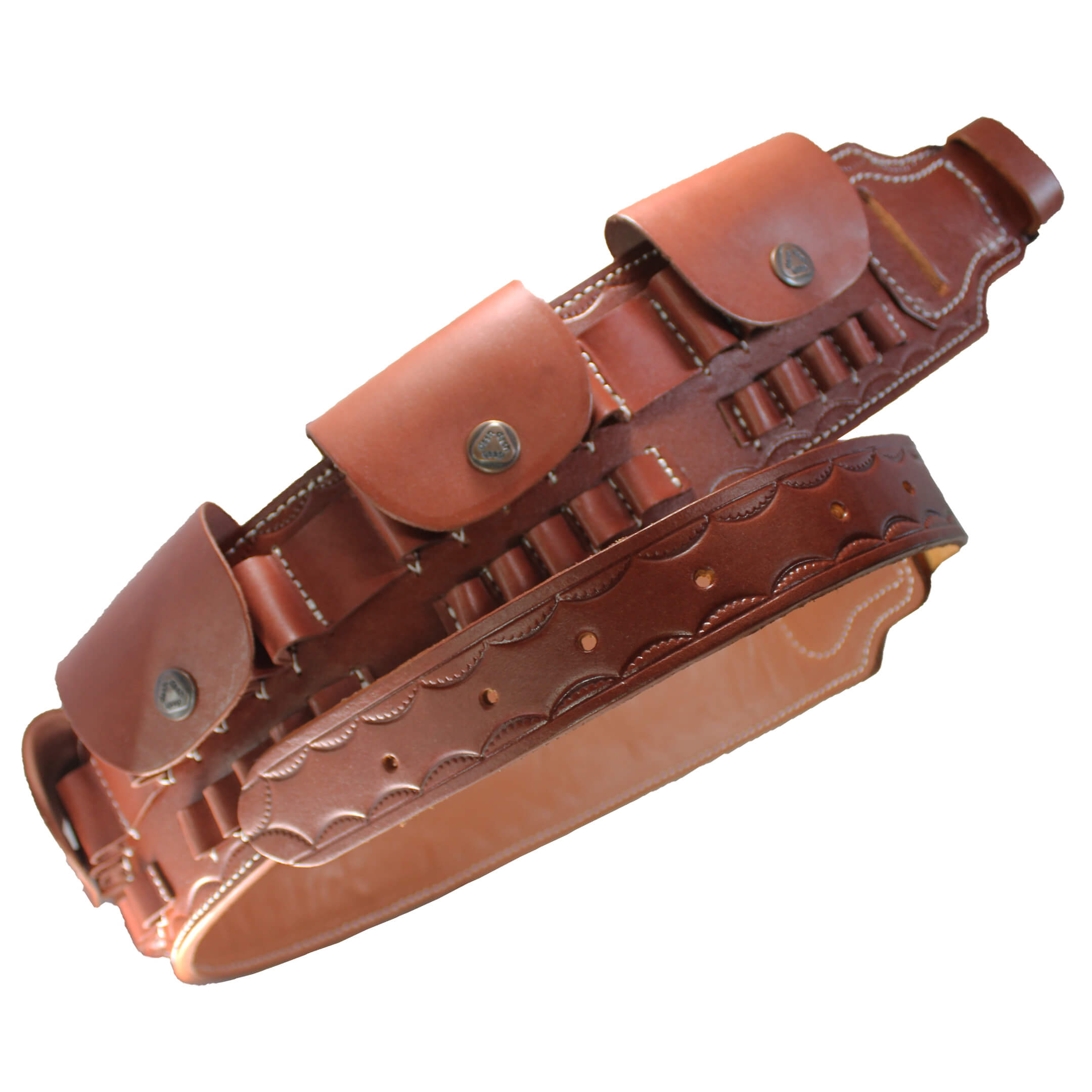 Rifle Ammo Belt (7.62, 30.06, .303, .308, 7.7x54, 8x57,  .270 Win, 7mm Mag) Real Leather 35 Slots image 0