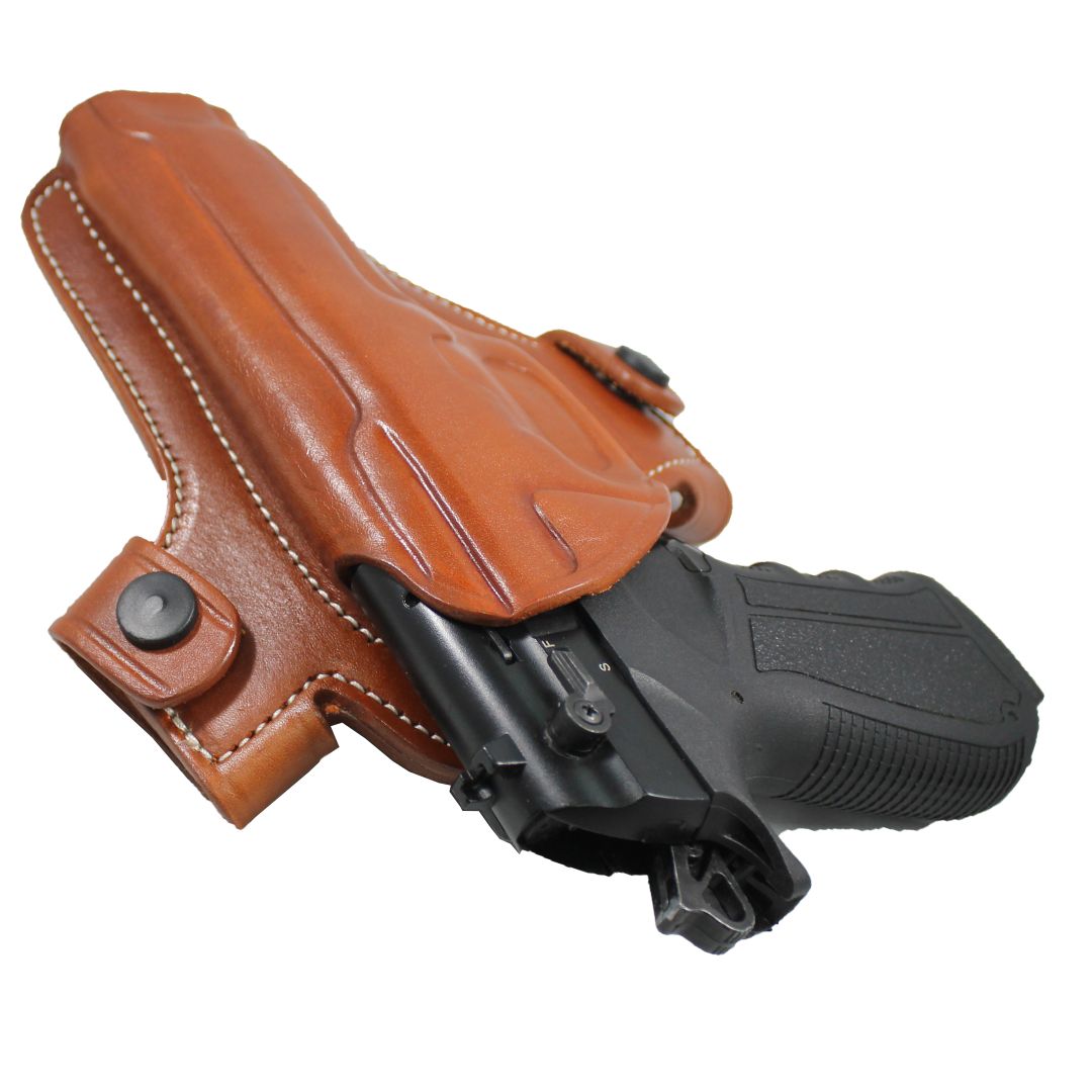 Handmade Two Belt Slots With Strap Concealed Carry Gun Holster image 2