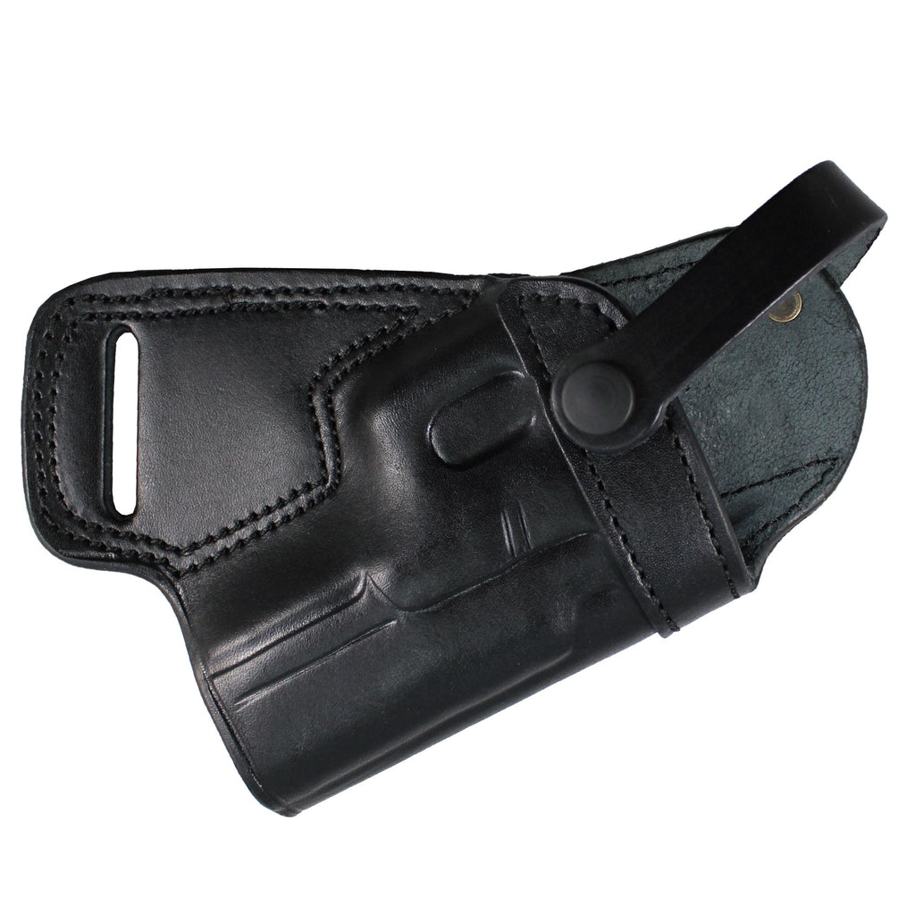 Handmade Leather Small of Back SOB Gun Holster with Retention Strap image 9