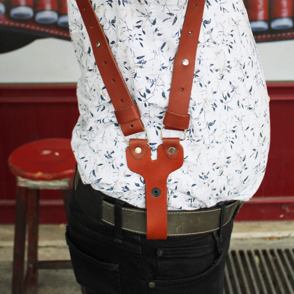 Horizantal Shoulder Holster Concealed Carry Gun Holster W/O Cartridge Holder image 8