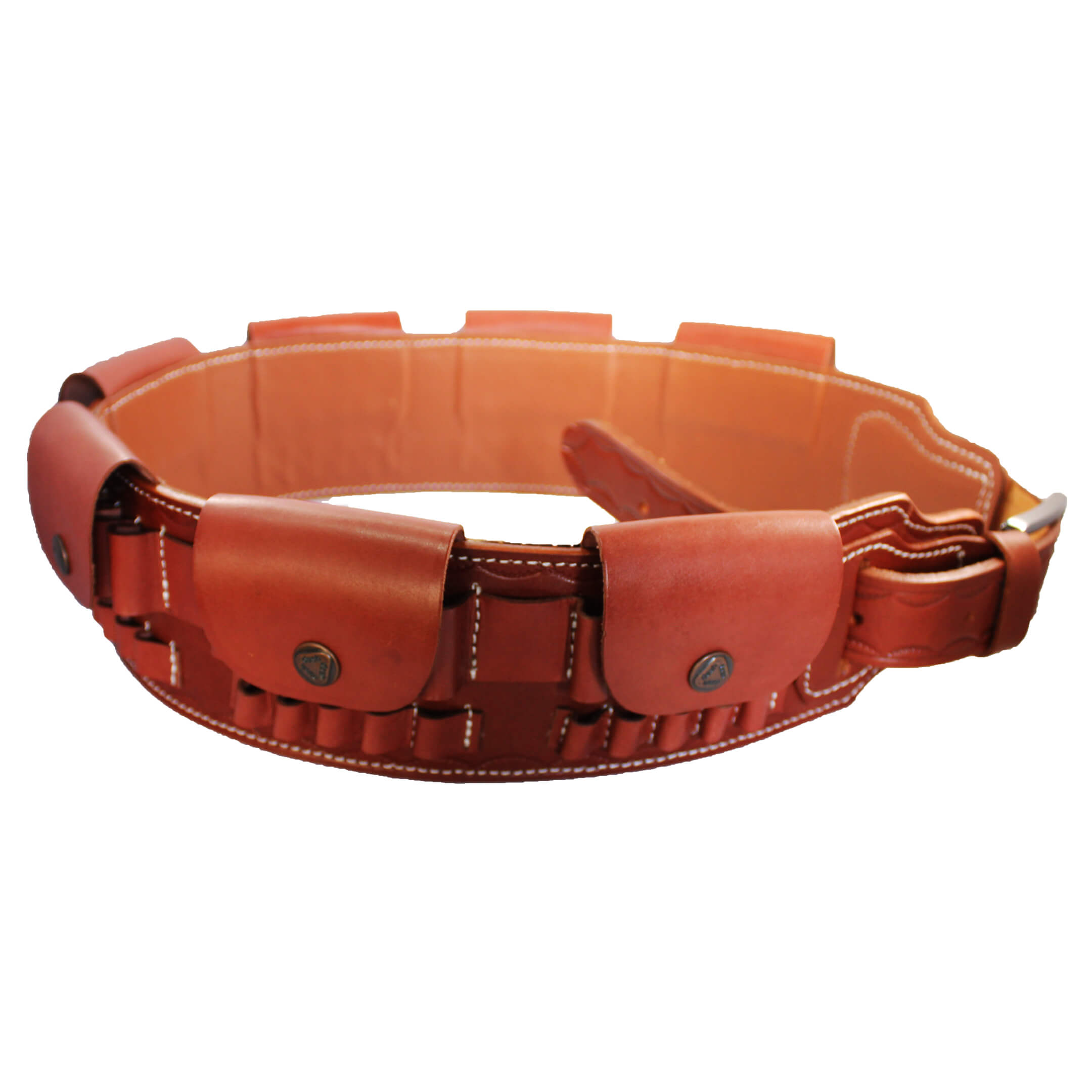 Rifle Ammo Belt (7.62, 30.06, .303, .308, 7.7x54, 8x57,  .270 Win, 7mm Mag) Real Leather 35 Slots image 6