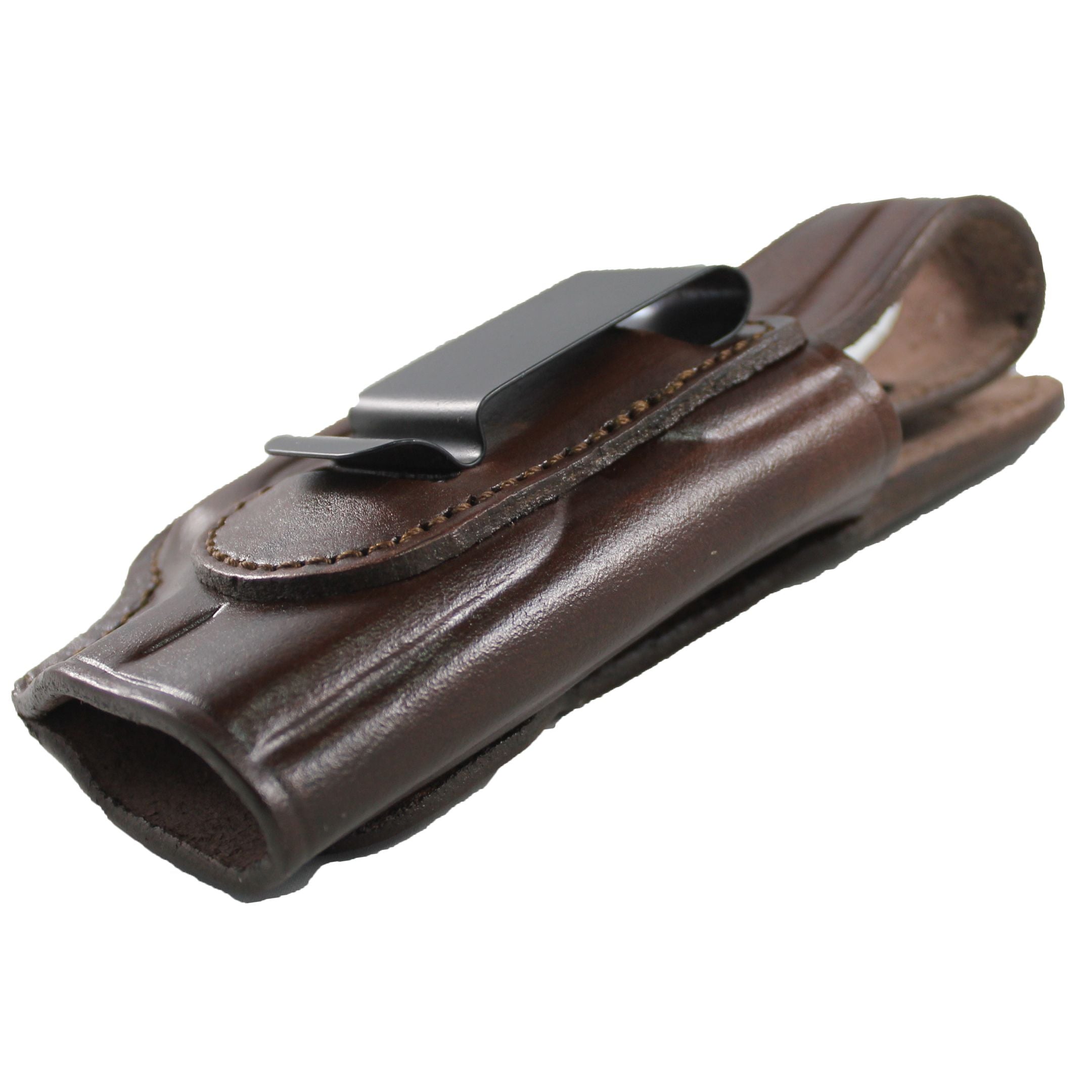 Concealed Carry IWB / OWB Real Leather Belt Gun Holster - Dark Brown image 10