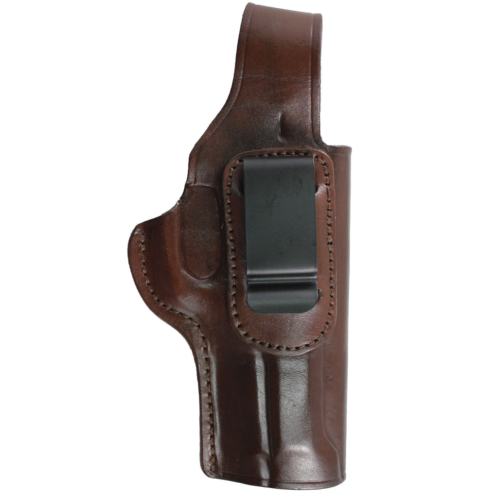 Concealed Carry IWB / OWB Real Leather Belt Gun Holster - Dark Brown image 11