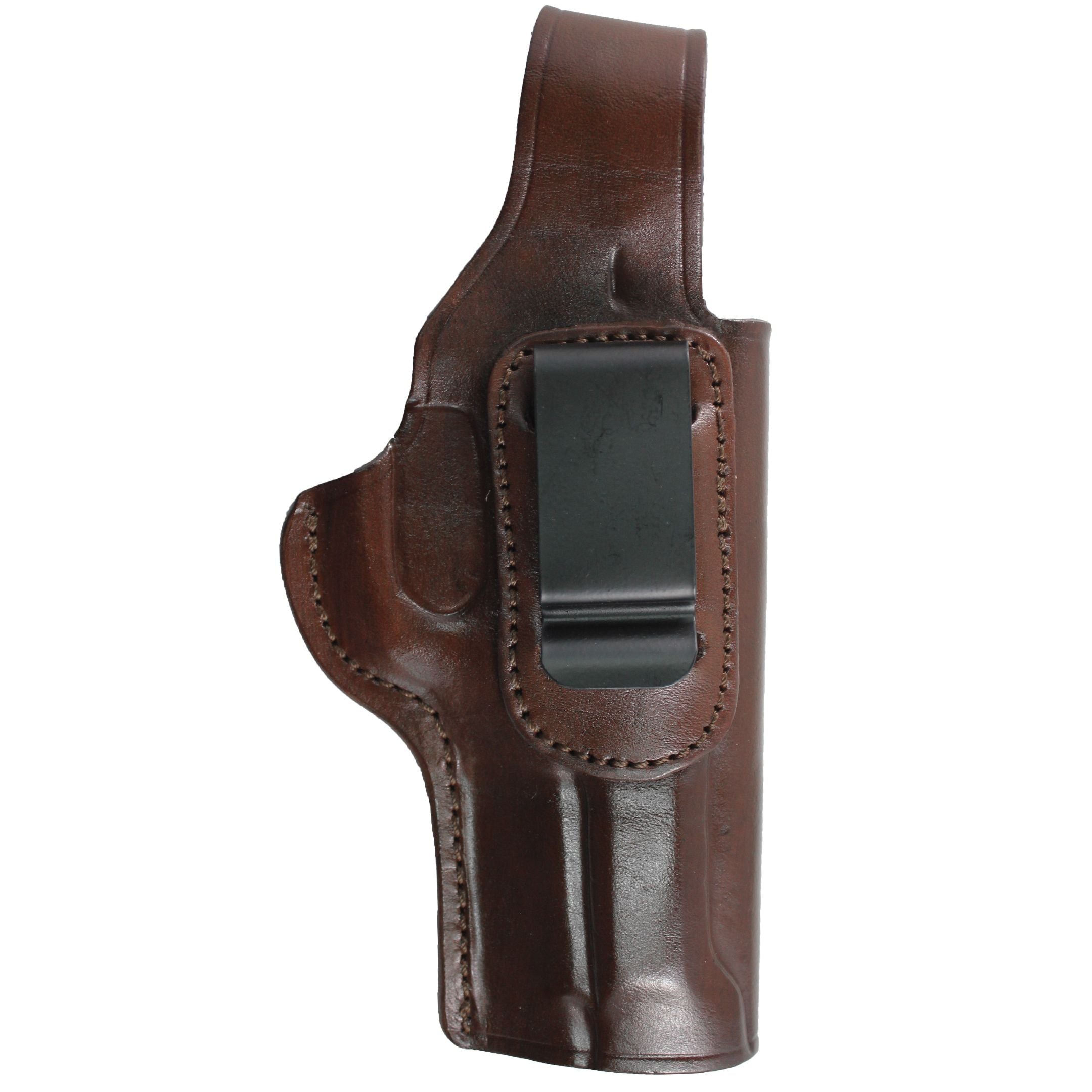 Concealed Carry IWB / OWB Real Leather Belt Gun Holster - Dark Brown image 11