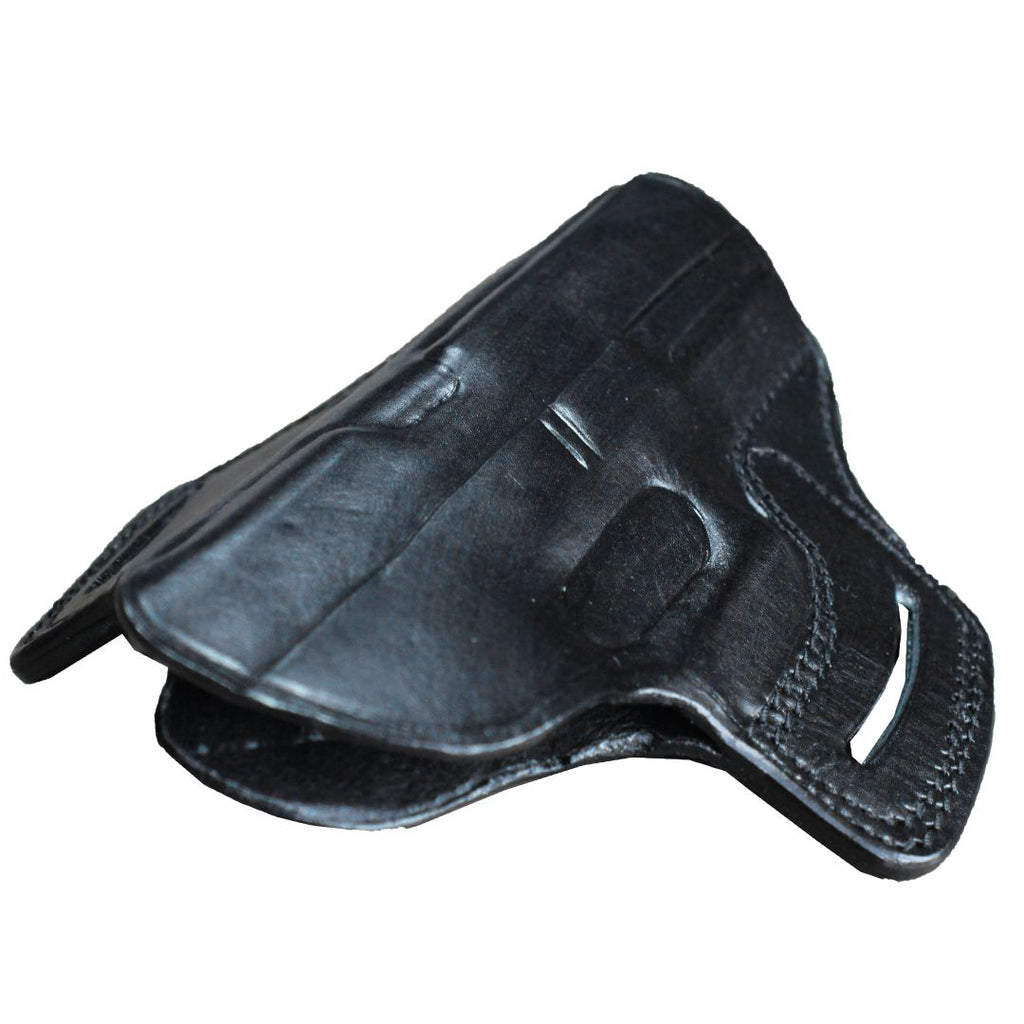 Pancake Style Leather OWB Carry Two Slot Fast Draw Gun Holster image 6
