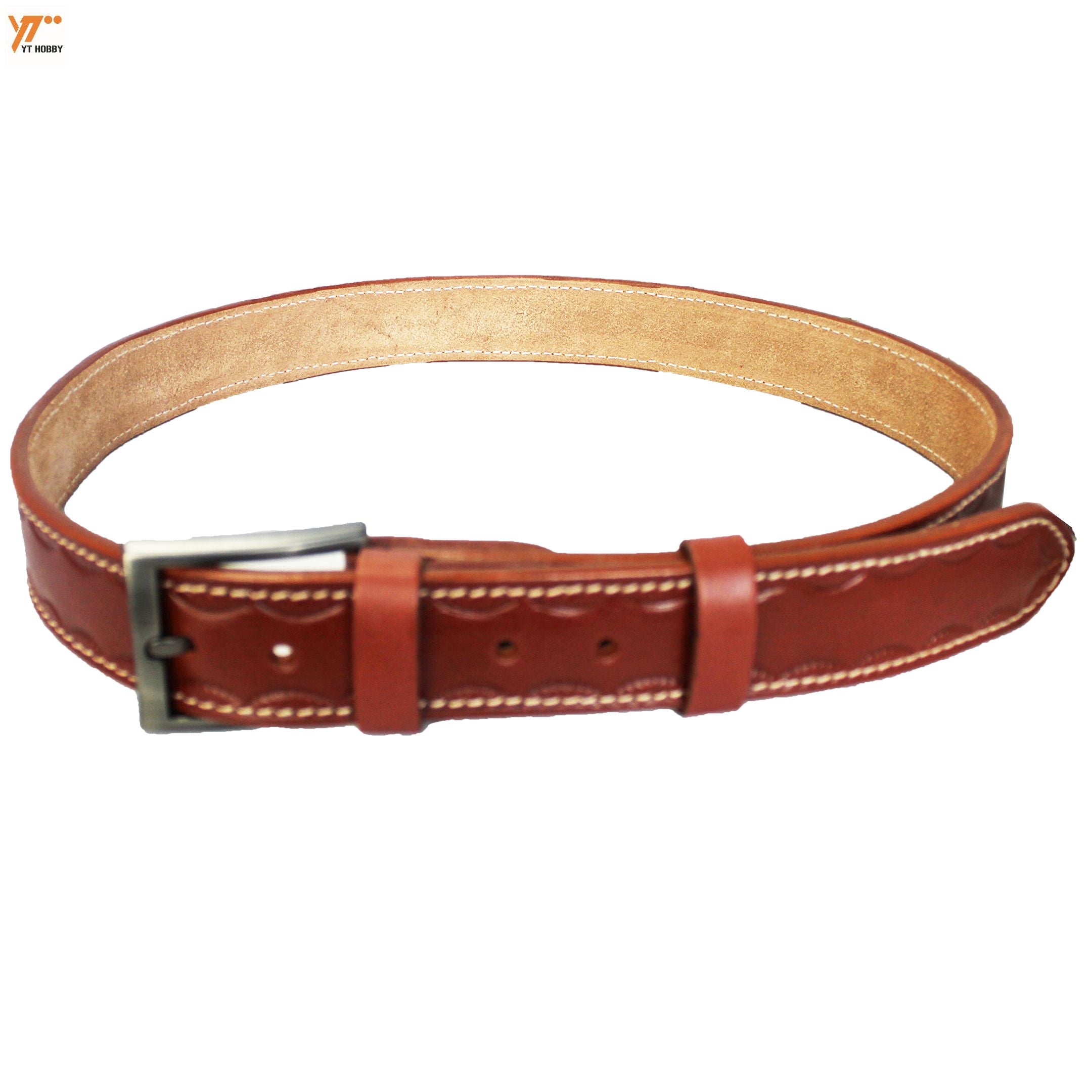 Men's Patterned Leather Belt - Premium Quality Genuine Leather Waist Strap for Dress and Casual Wear - Stylish and Durable Accessory for Men image