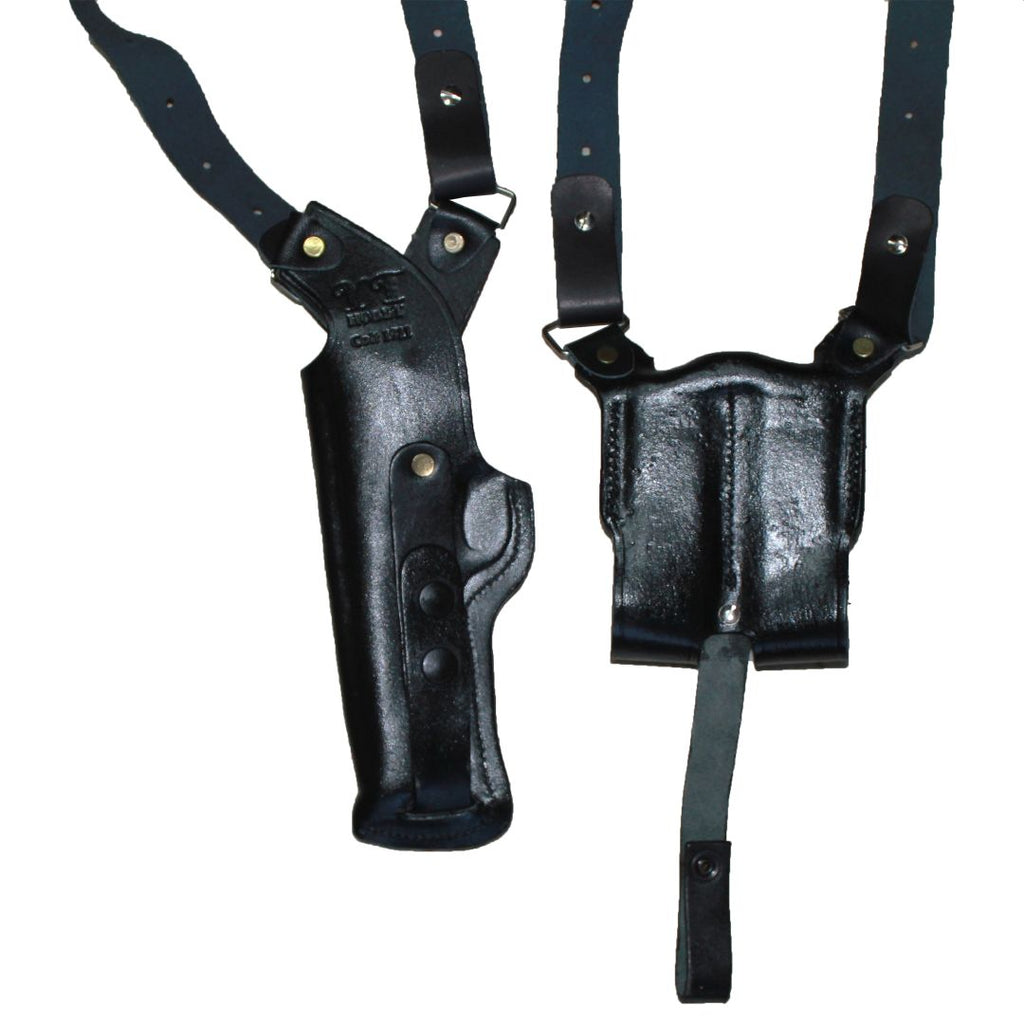 Vertical Shoulder Holster With Magazine Holder Concealed Carry Gun Holster image 6