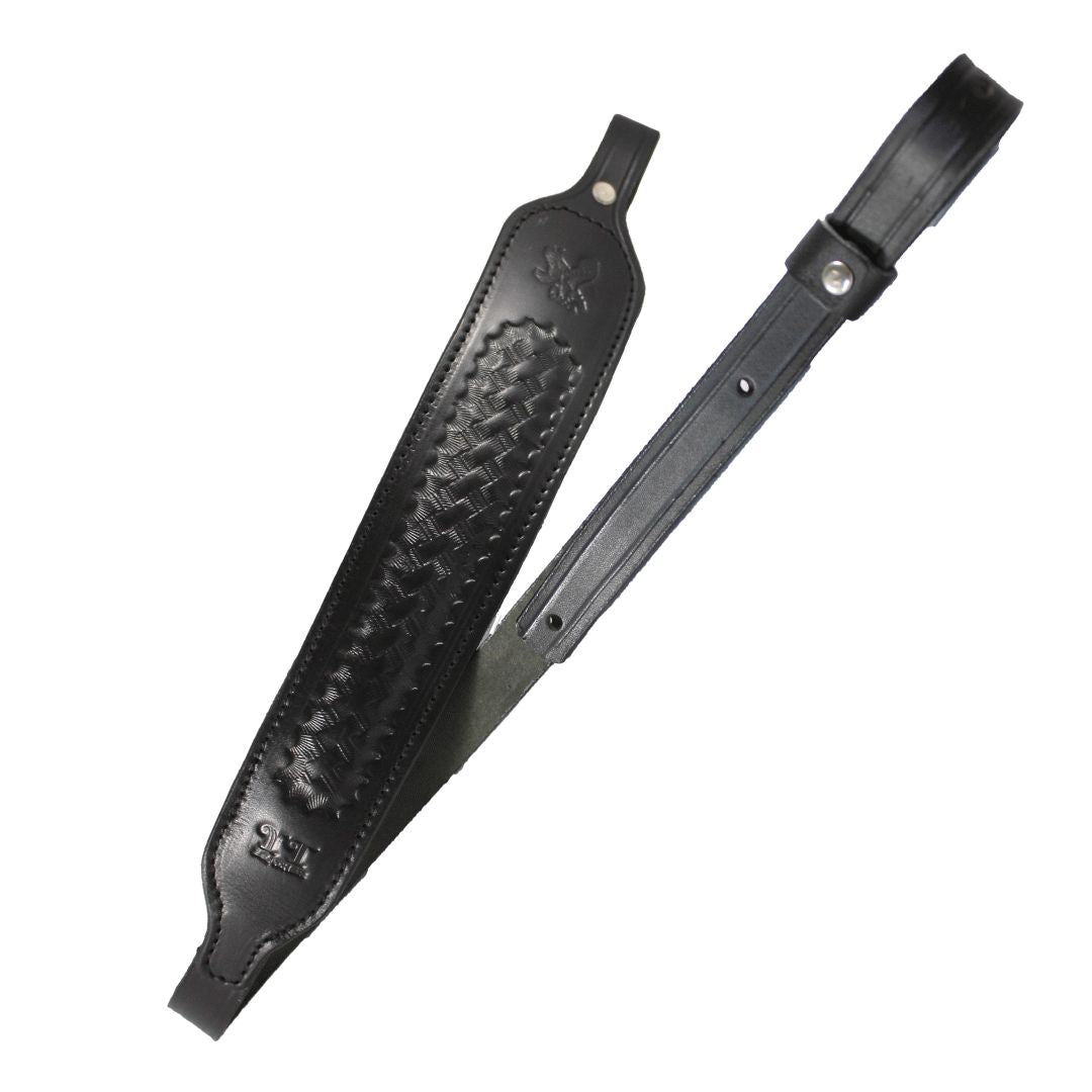 Basket Wave Padded With Screw Adjustable Durable Leather Rifle Sling image 6