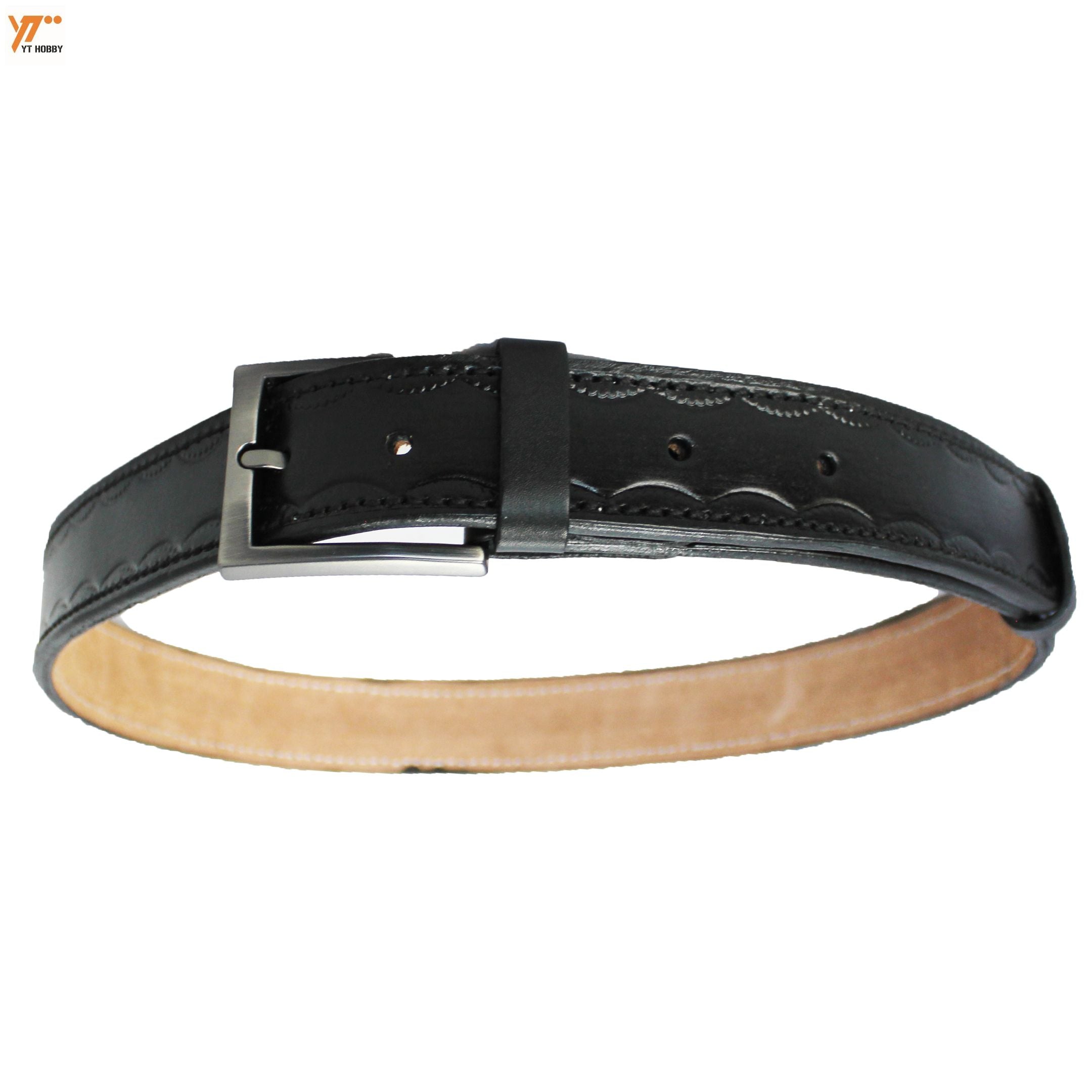 Men's Leather Belt - Premium Quality Genuine Leather Waist Strap for Dress and Casual Wear - Stylish and Durable Accessory for Men image 3