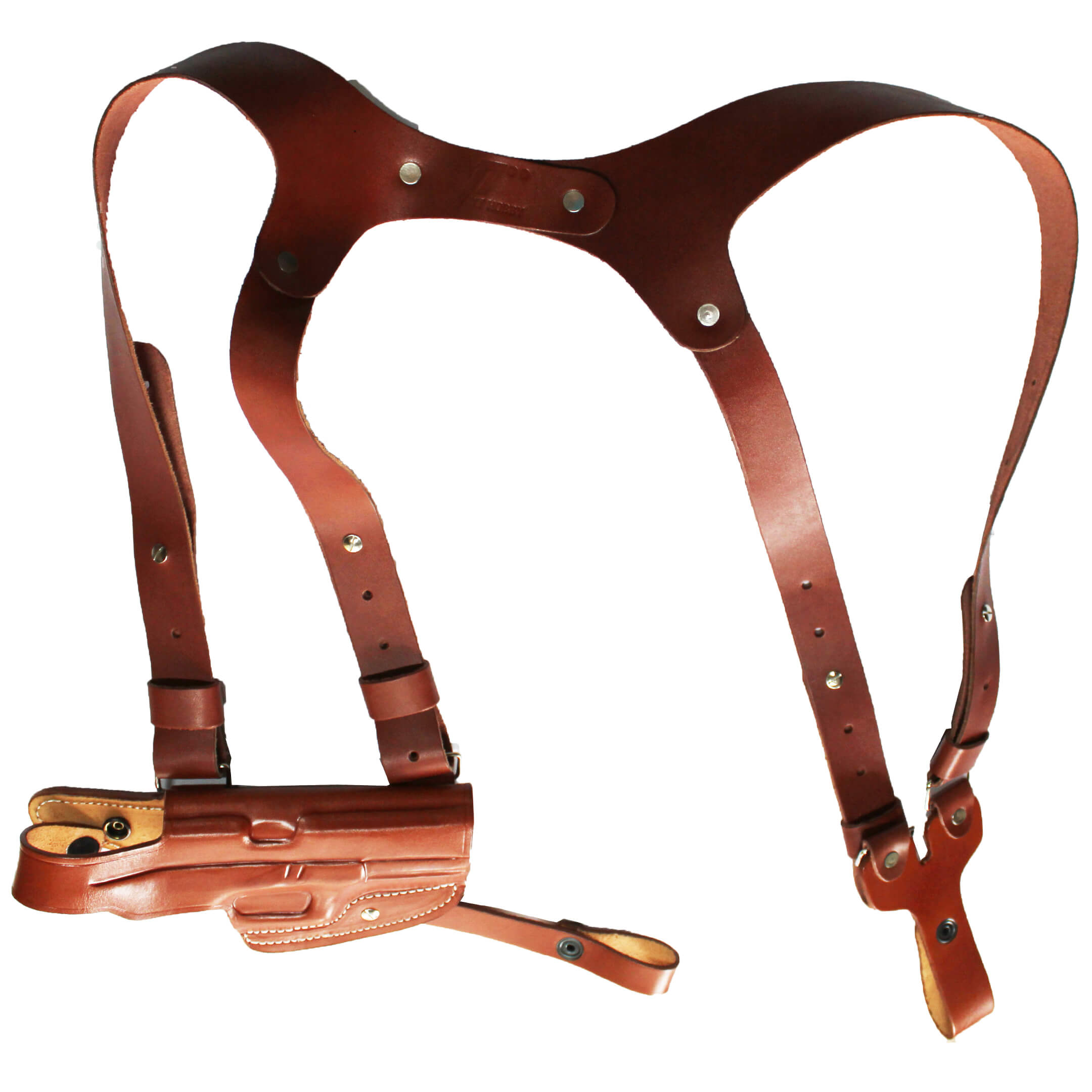 Horizantal Shoulder Holster Concealed Carry Gun Holster W/O Cartridge Holder image 6