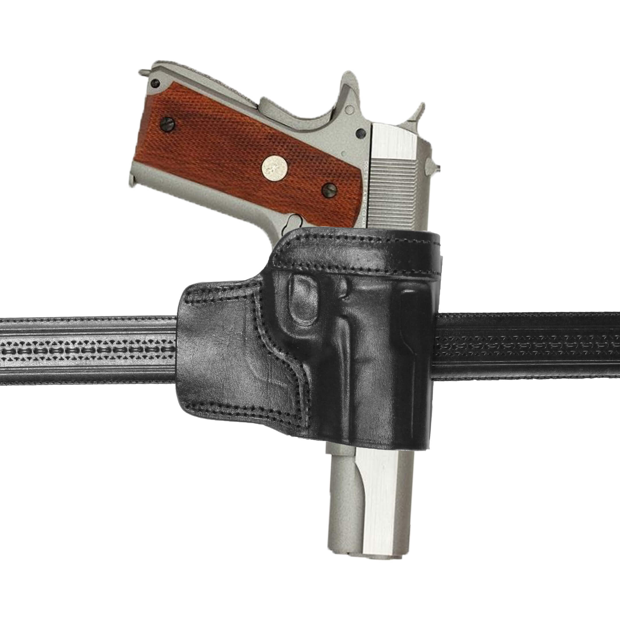 Leather Sport OWB Carry Gun Holster - Black