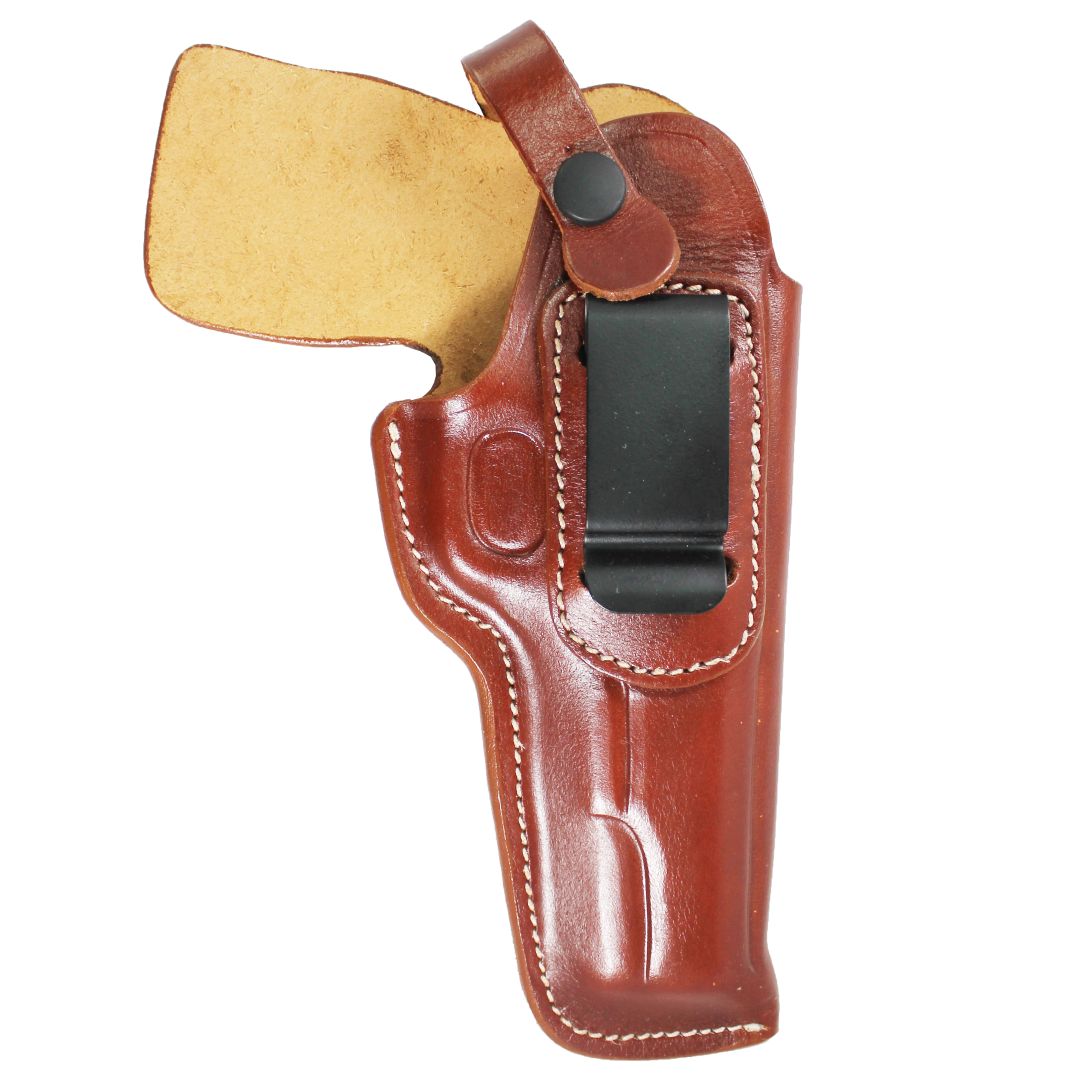 Concealed Carry IWB / OWB Closed Barrel Gun Holster - Brown